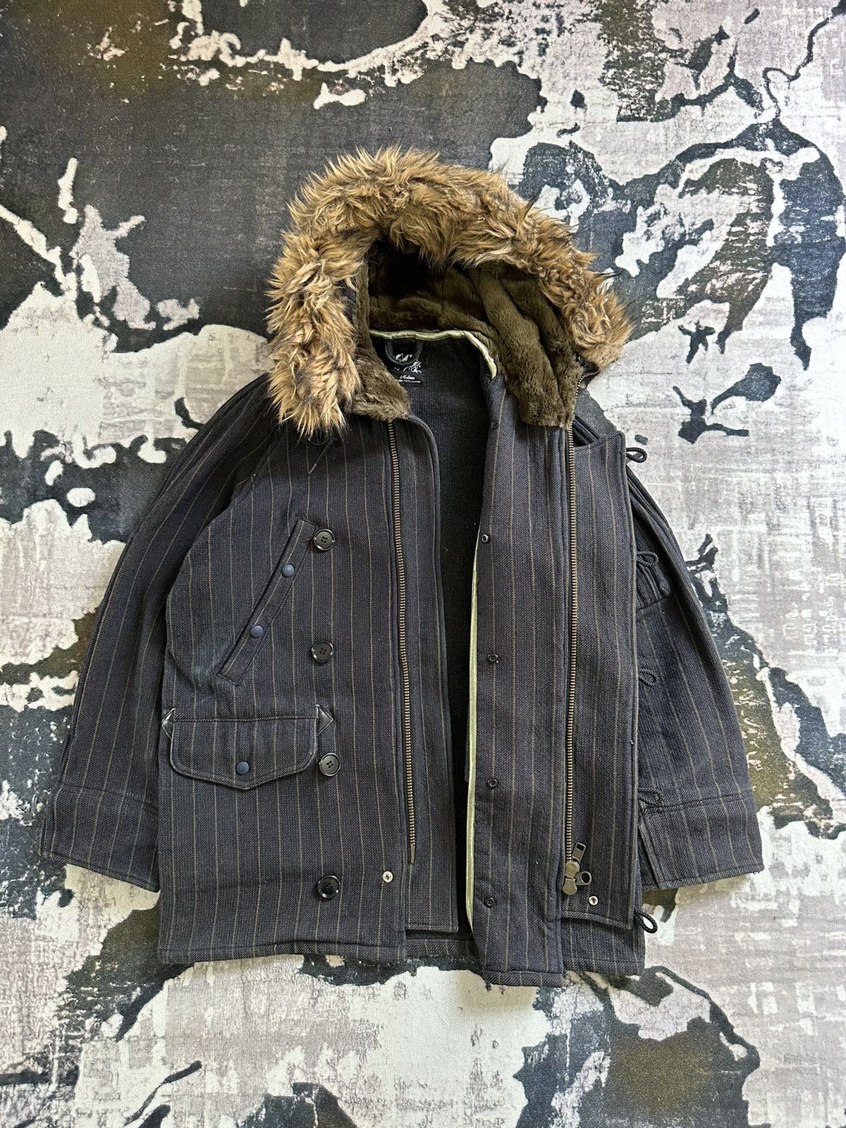 Japanese Brand FALL/WINTER 02-03 Revolver parka heavy denim coat Size US M / EU 48-50 / 2 - 10 Thumbnail