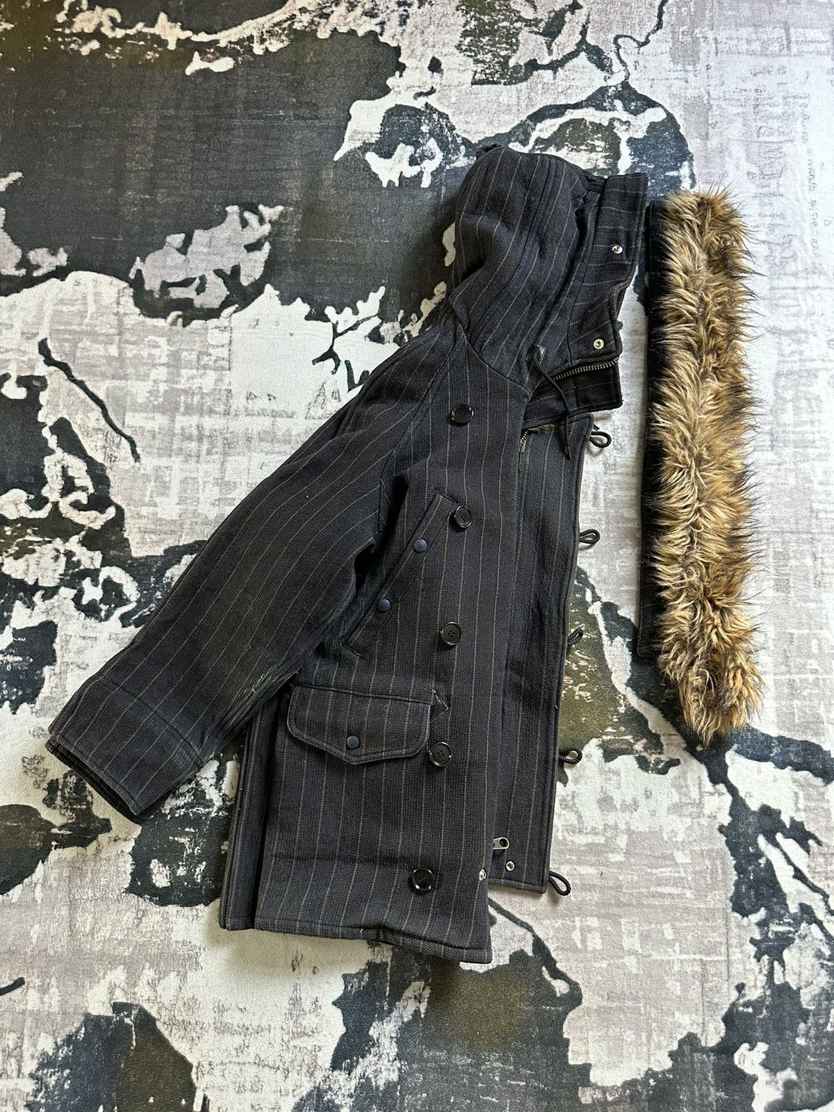 Japanese Brand FALL/WINTER 02-03 Revolver parka heavy denim coat Size US M / EU 48-50 / 2 - 20 Thumbnail