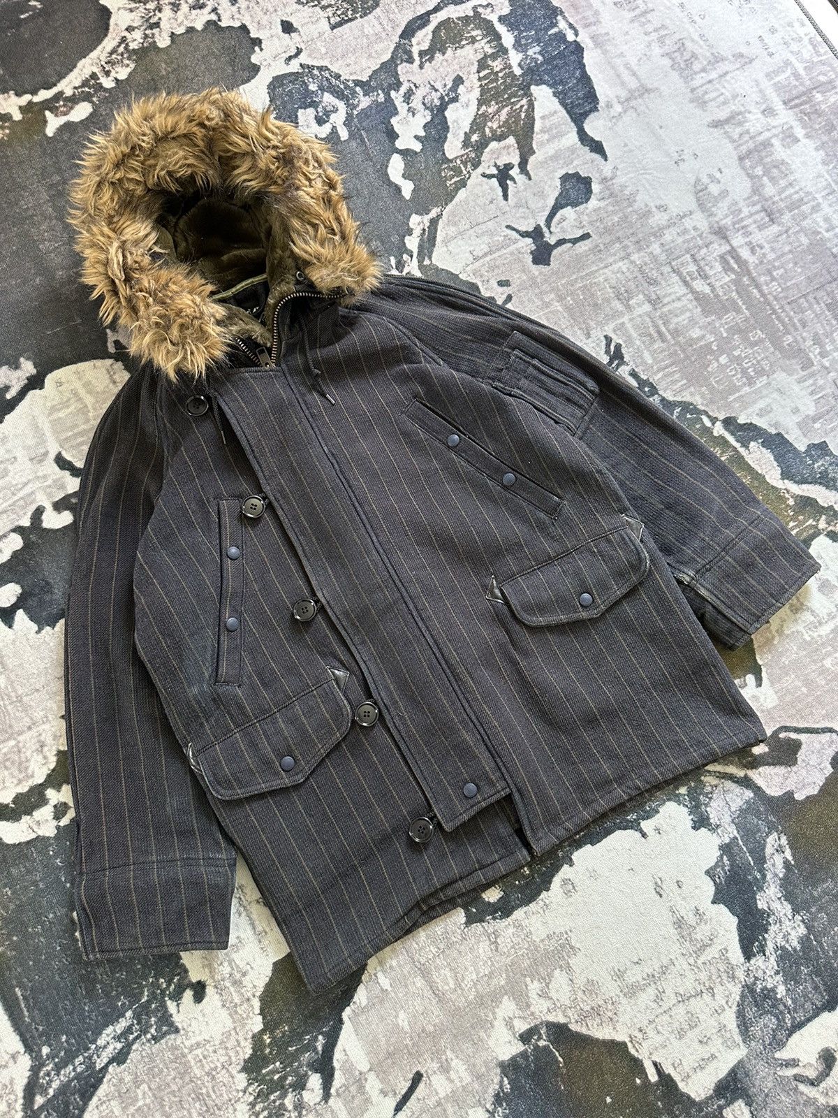 Japanese Brand FALL/WINTER 02-03 Revolver parka heavy denim coat Size US M / EU 48-50 / 2 - 4 Thumbnail