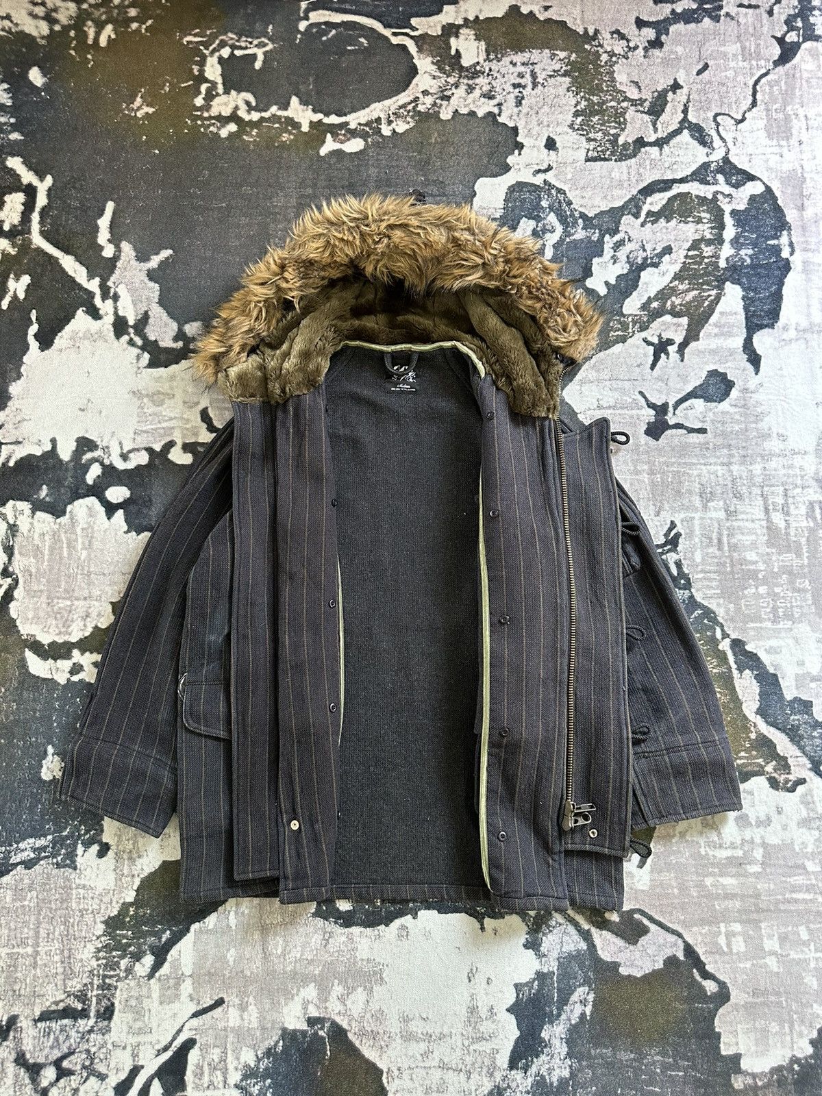 Japanese Brand FALL/WINTER 02-03 Revolver parka heavy denim coat Size US M / EU 48-50 / 2 - 7 Thumbnail