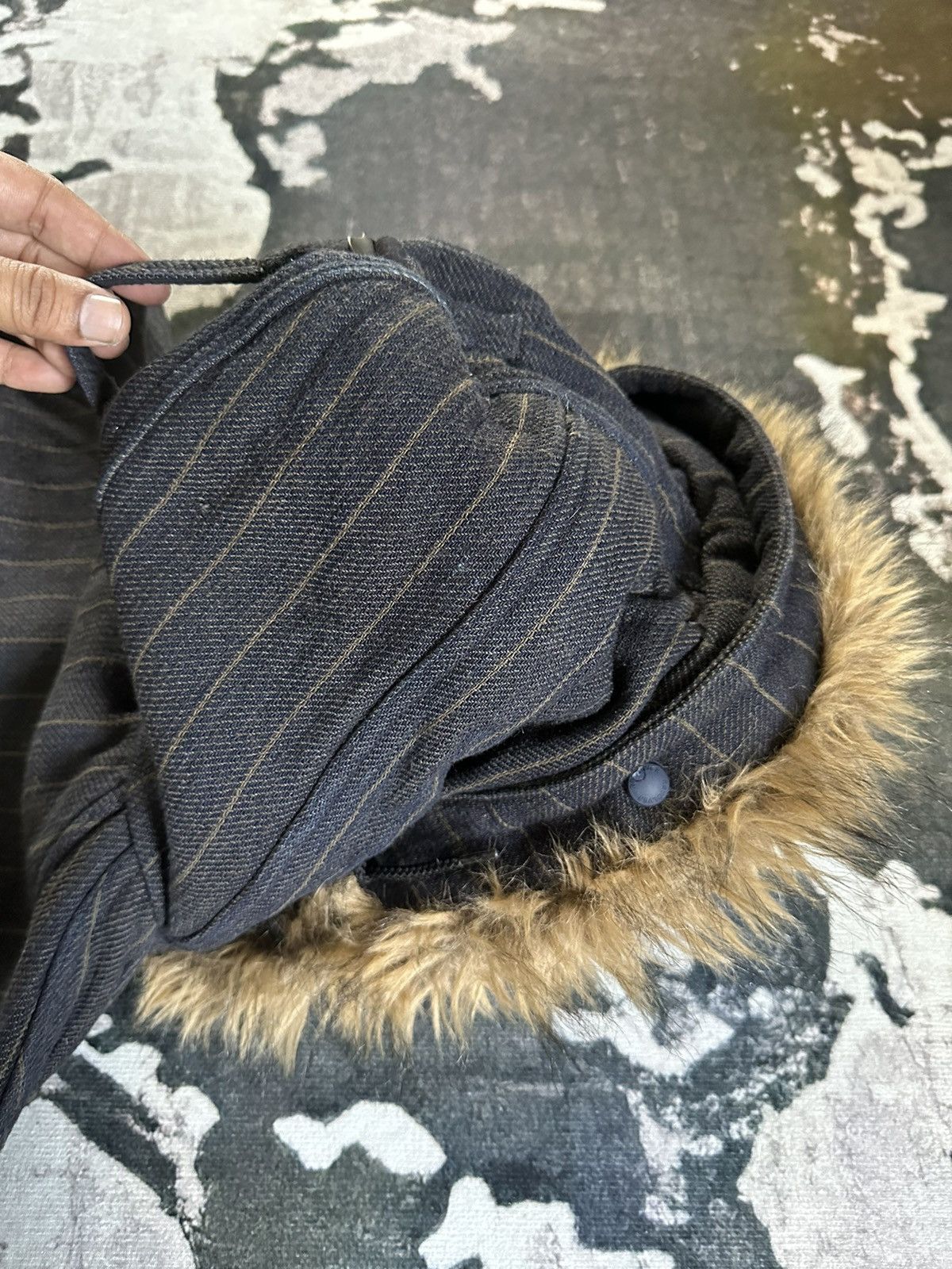 Japanese Brand FALL/WINTER 02-03 Revolver parka heavy denim coat Size US M / EU 48-50 / 2 - 18 Thumbnail
