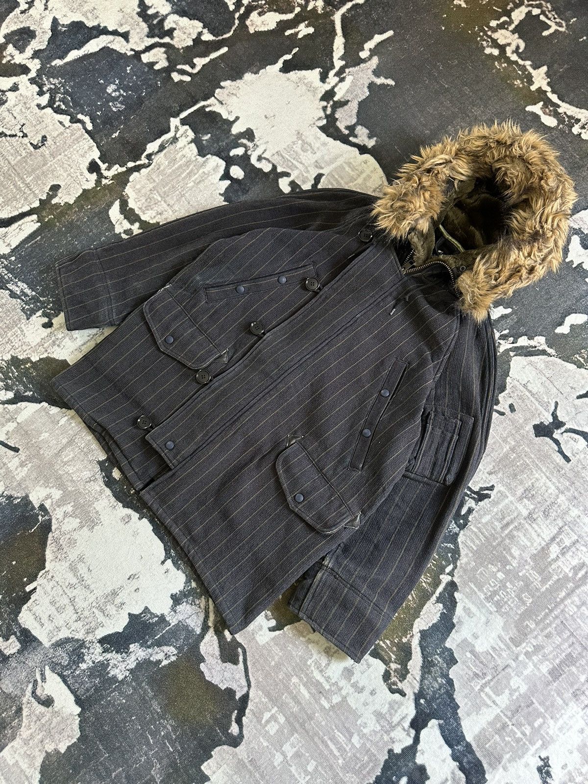 Japanese Brand FALL/WINTER 02-03 Revolver parka heavy denim coat Size US M / EU 48-50 / 2 - 3 Thumbnail