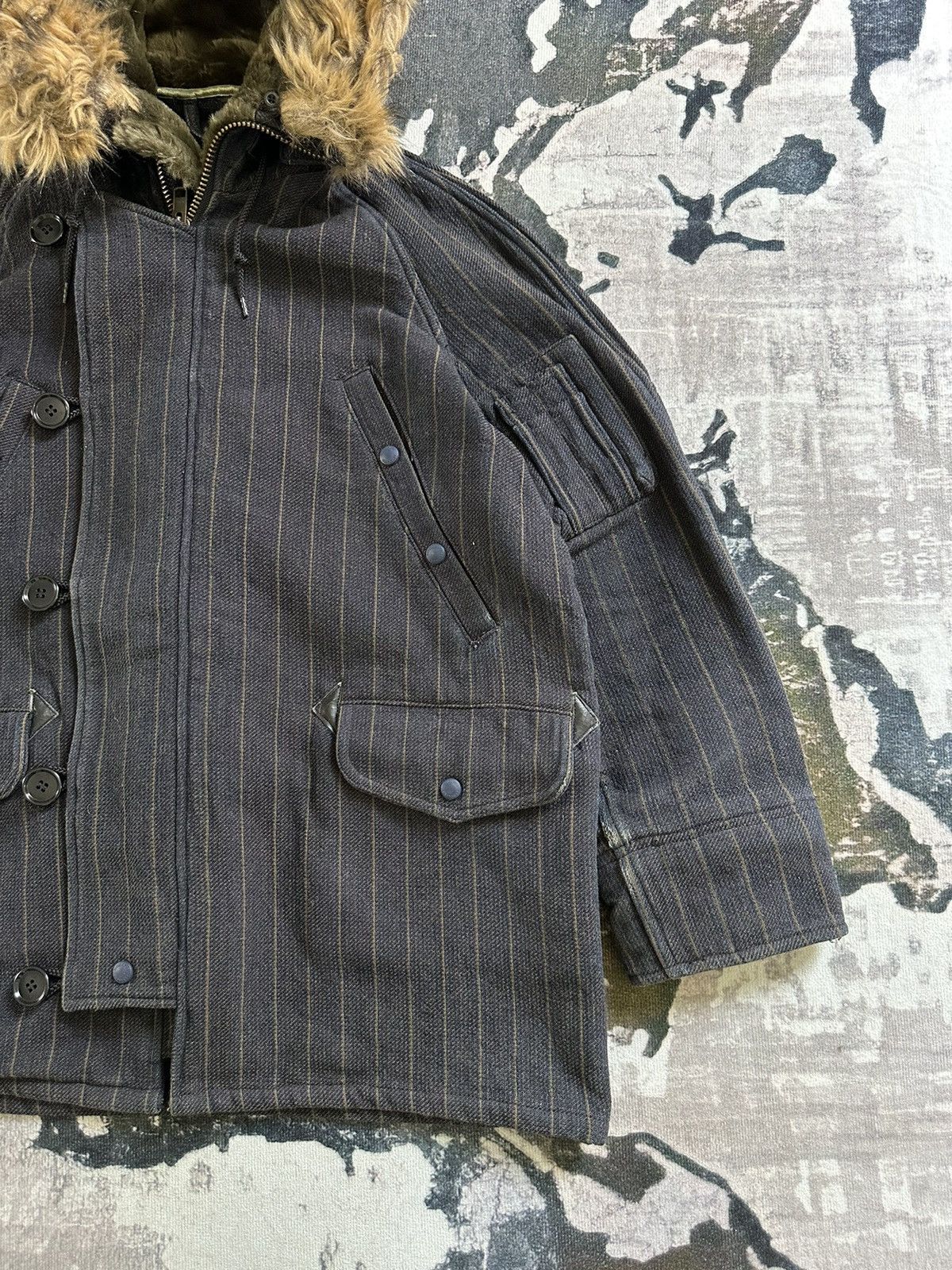 Japanese Brand FALL/WINTER 02-03 Revolver parka heavy denim coat Size US M / EU 48-50 / 2 - 5 Thumbnail