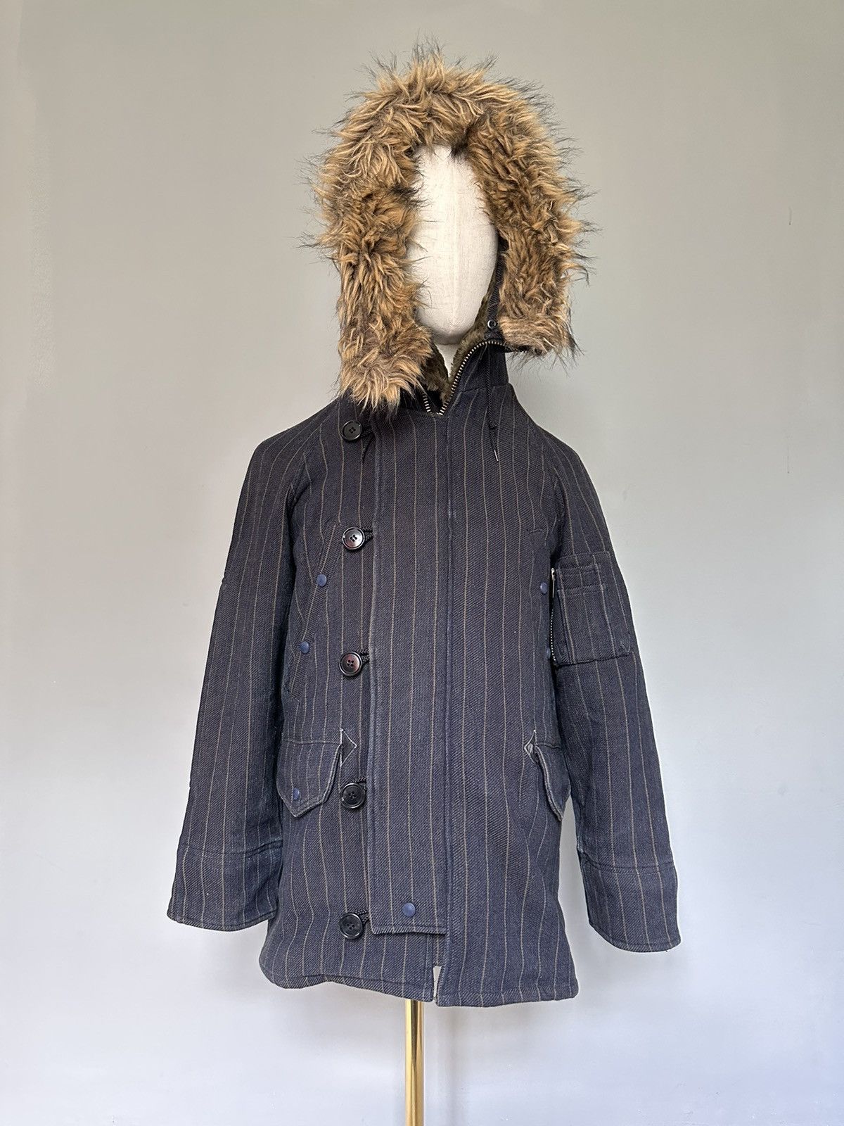 Japanese Brand FALL/WINTER 02-03 Revolver parka heavy denim coat Size US M / EU 48-50 / 2 - 21 Thumbnail