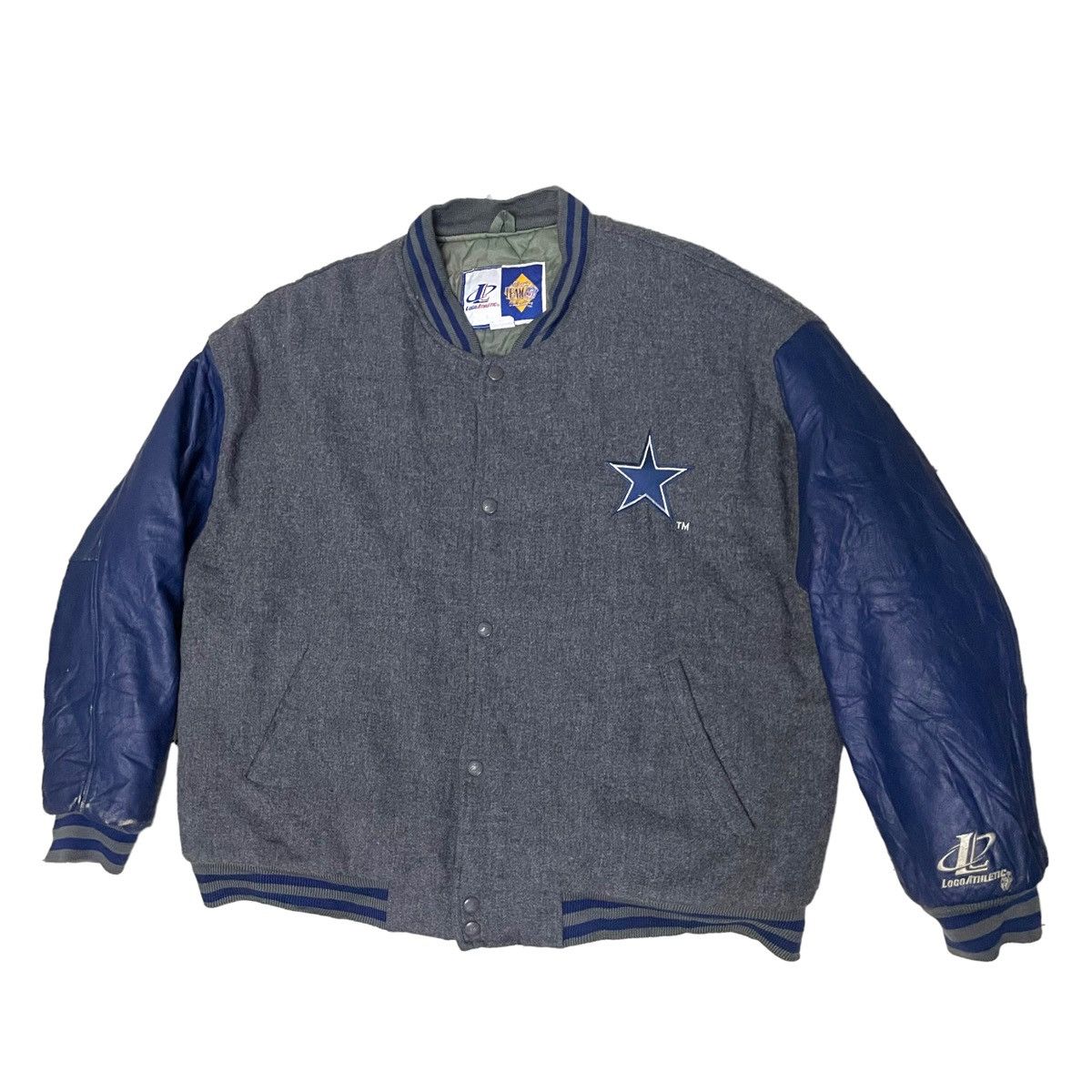 NFL 💥90s NFL DALLAS COWBOY VARSITY JACKET Size US L / EU 52-54 / 3 - 3 Thumbnail
