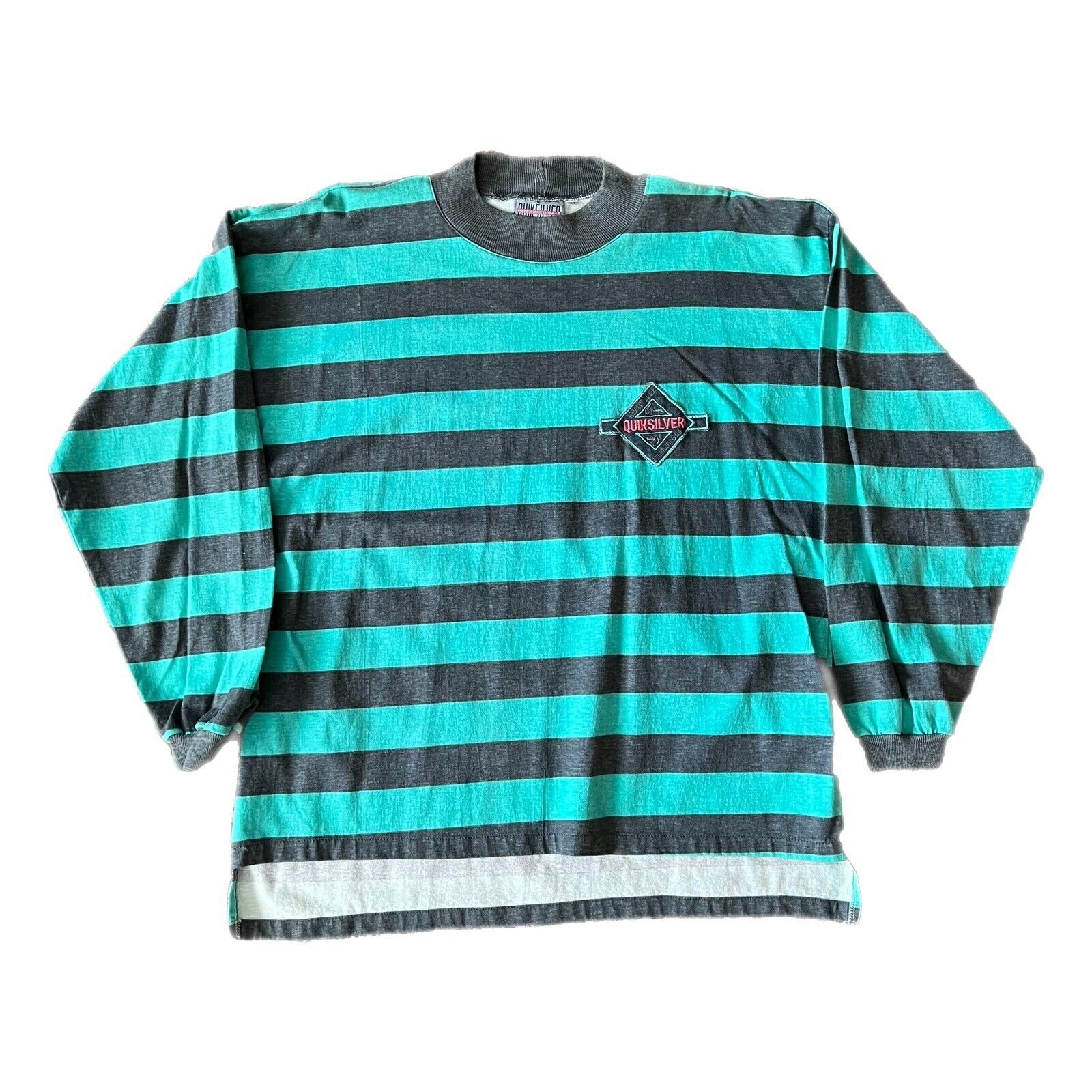 Vintage Vintage 80s 90s Quiksilver Long Sleeve Shirt Striped