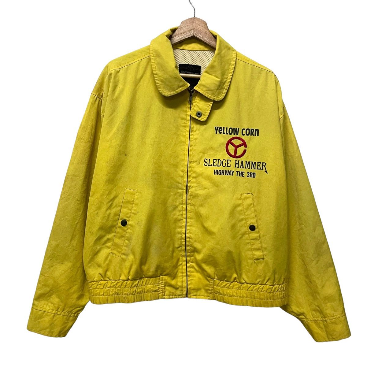 Hein Gericke × Kadoya × YELLOW CORN 💥 Vintage Yellow Corn Racing Biker Jacket Size US L / EU 52-54 / 3 - 1 Thumbnail