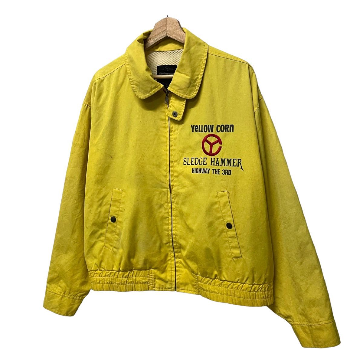 Hein Gericke × Kadoya × YELLOW CORN 💥 Vintage Yellow Corn Racing Biker Jacket Size US L / EU 52-54 / 3 - 9 Thumbnail