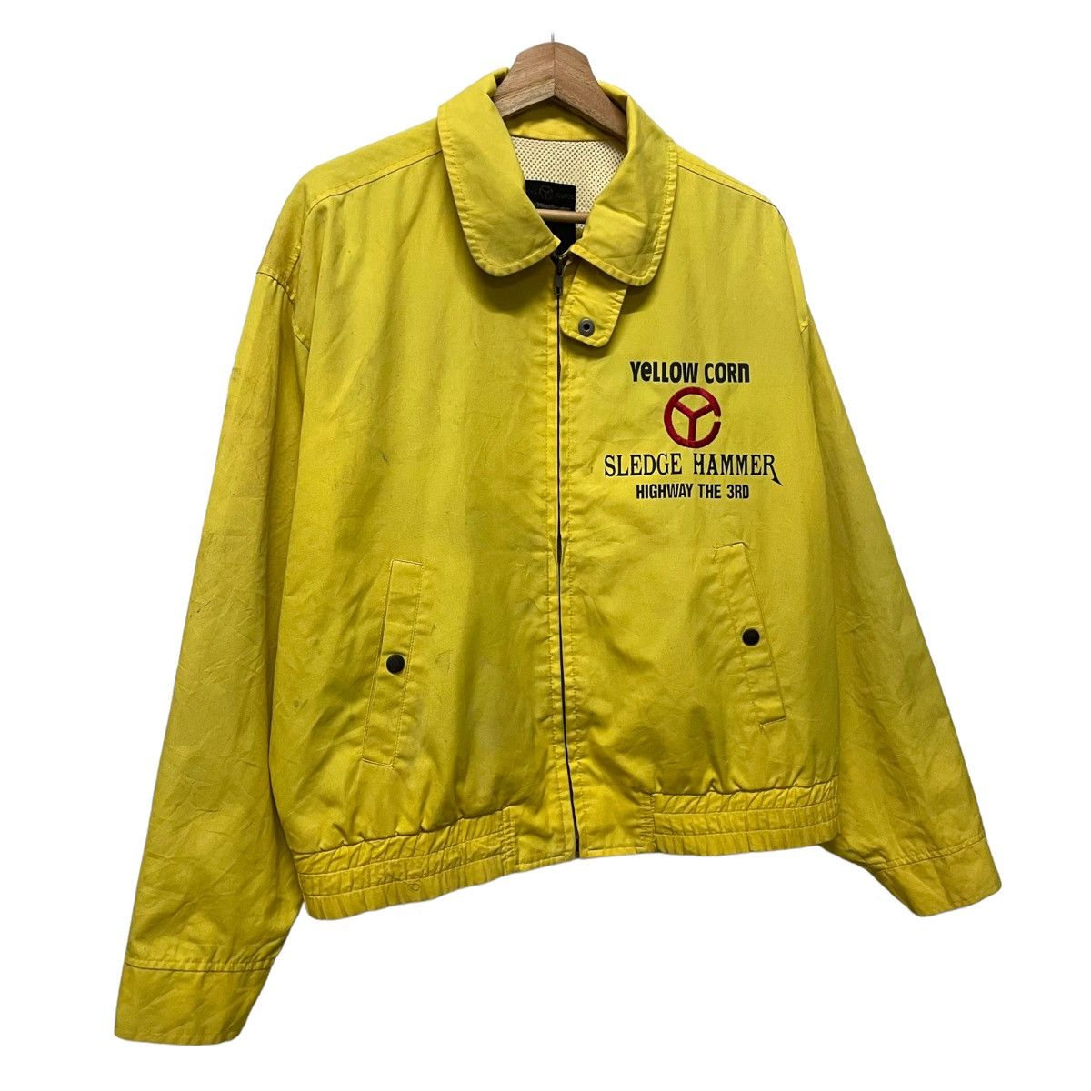 Hein Gericke × Kadoya × YELLOW CORN 💥 Vintage Yellow Corn Racing Biker Jacket Size US L / EU 52-54 / 3 - 8 Thumbnail