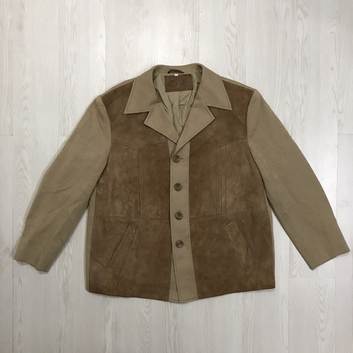 Vintage 💥RARE💥 Vintage C&A Germany Lamb Leather Jacket Size US L / EU 52-54 / 3 - 1 Thumbnail