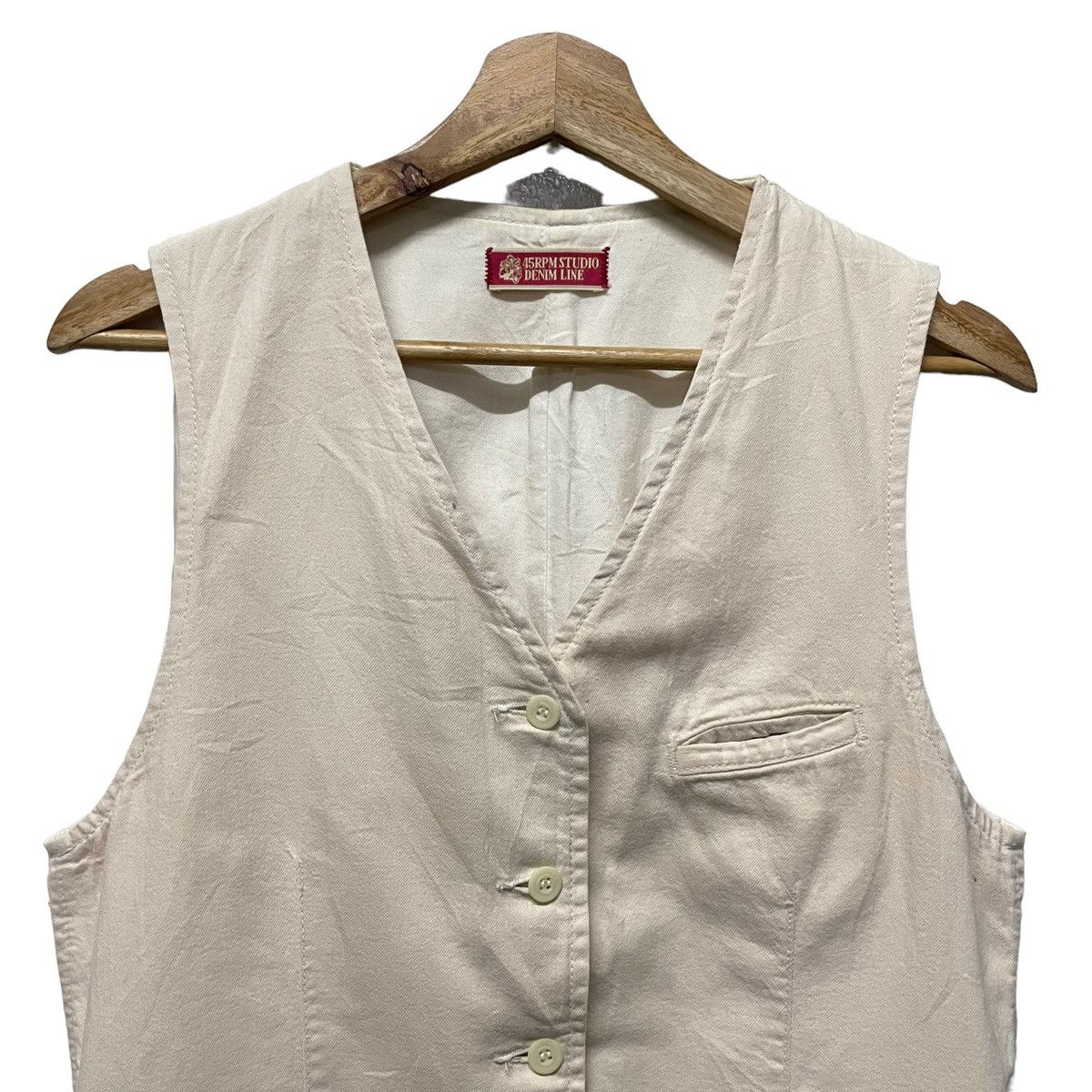 45rpm × Kapital 💥 45RPM STUDIO DENIM LINE VEST Size US S / EU 44-46 / 1 - 4 Thumbnail