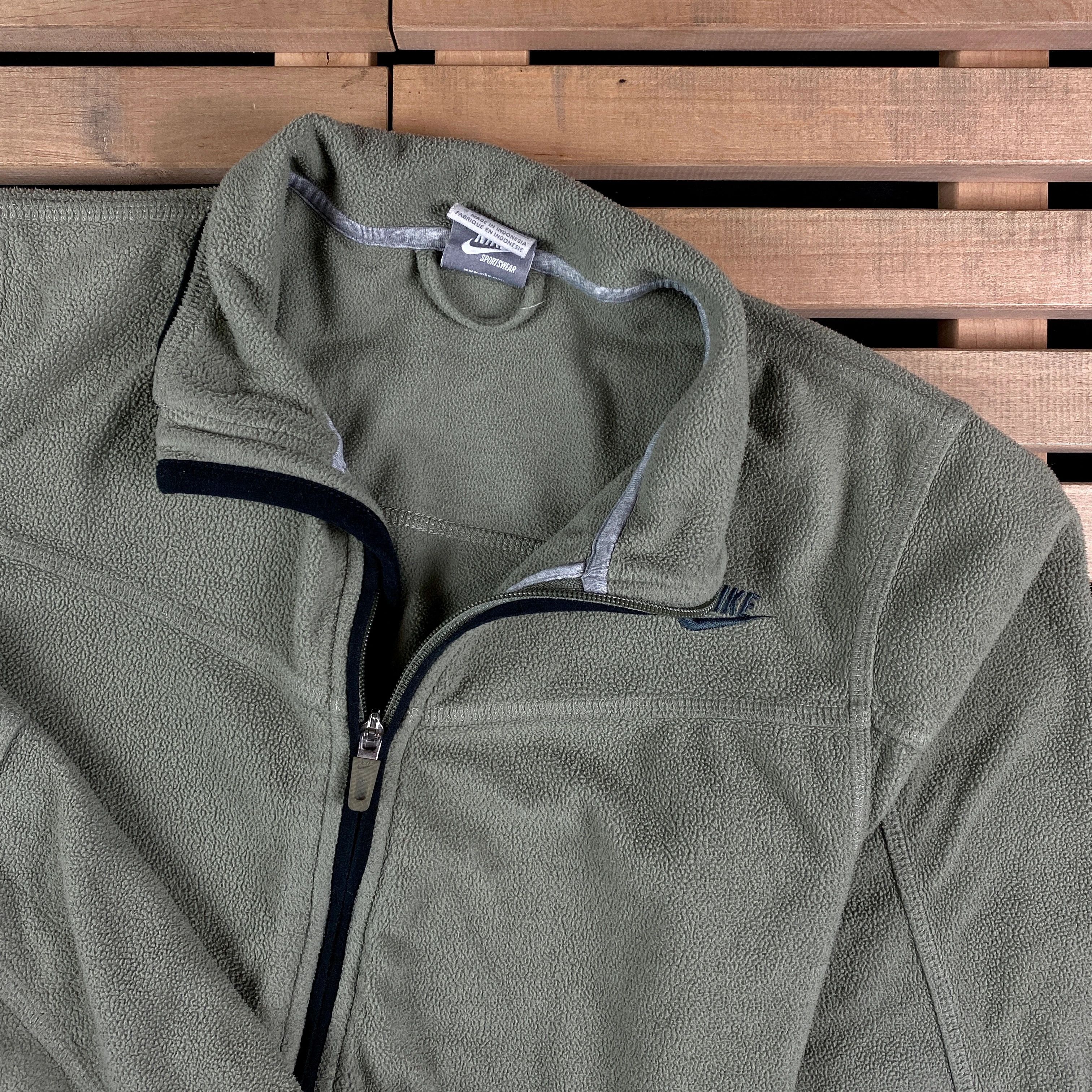 Nike × Vintage Mens Fleece Bomber Nike Vintage Size S Size US S / EU 44-46 / 1 - 2 Thumbnail