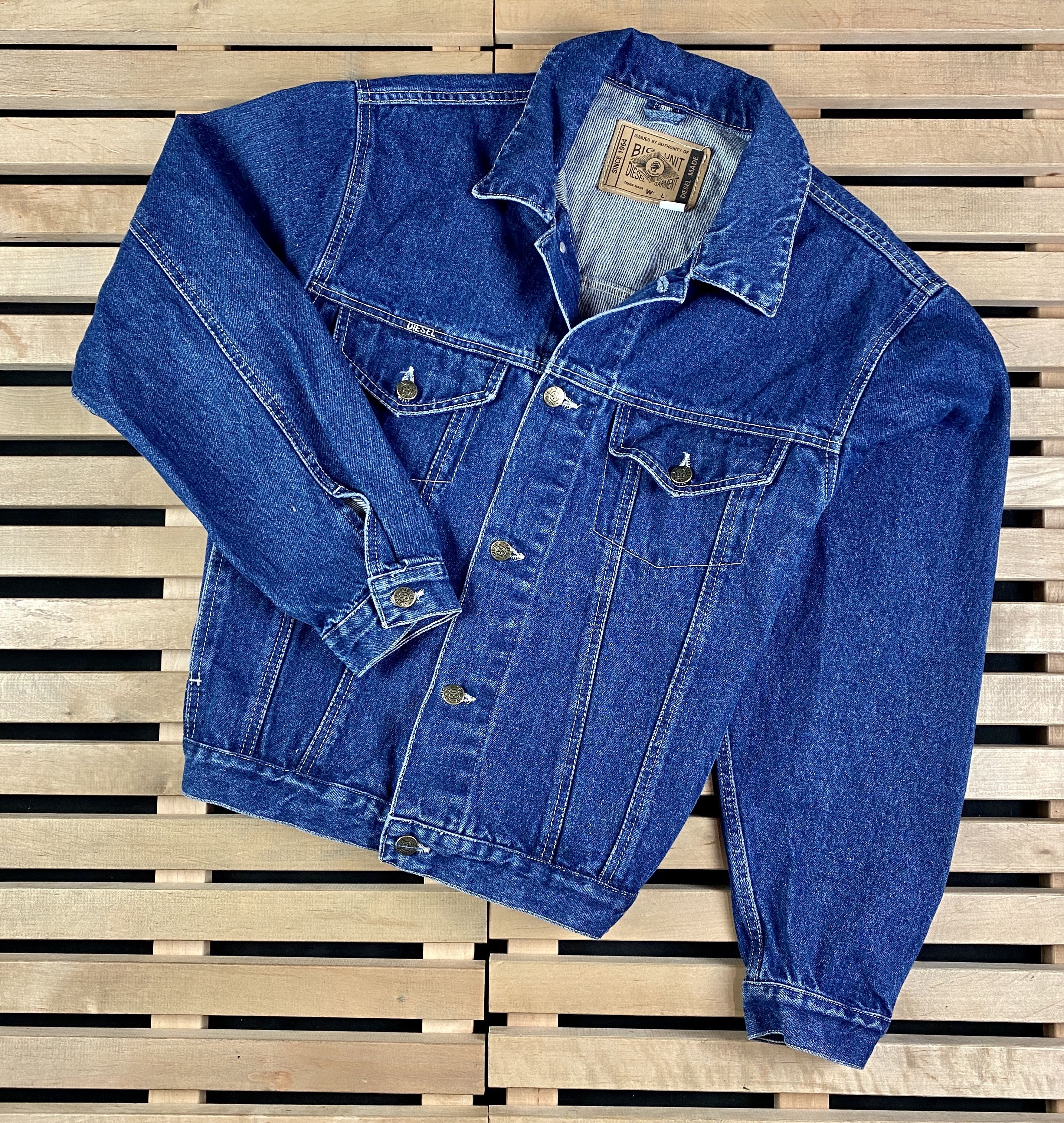 Vintage Diesel Denim Jacket Faded Y2K Archive Streetwear