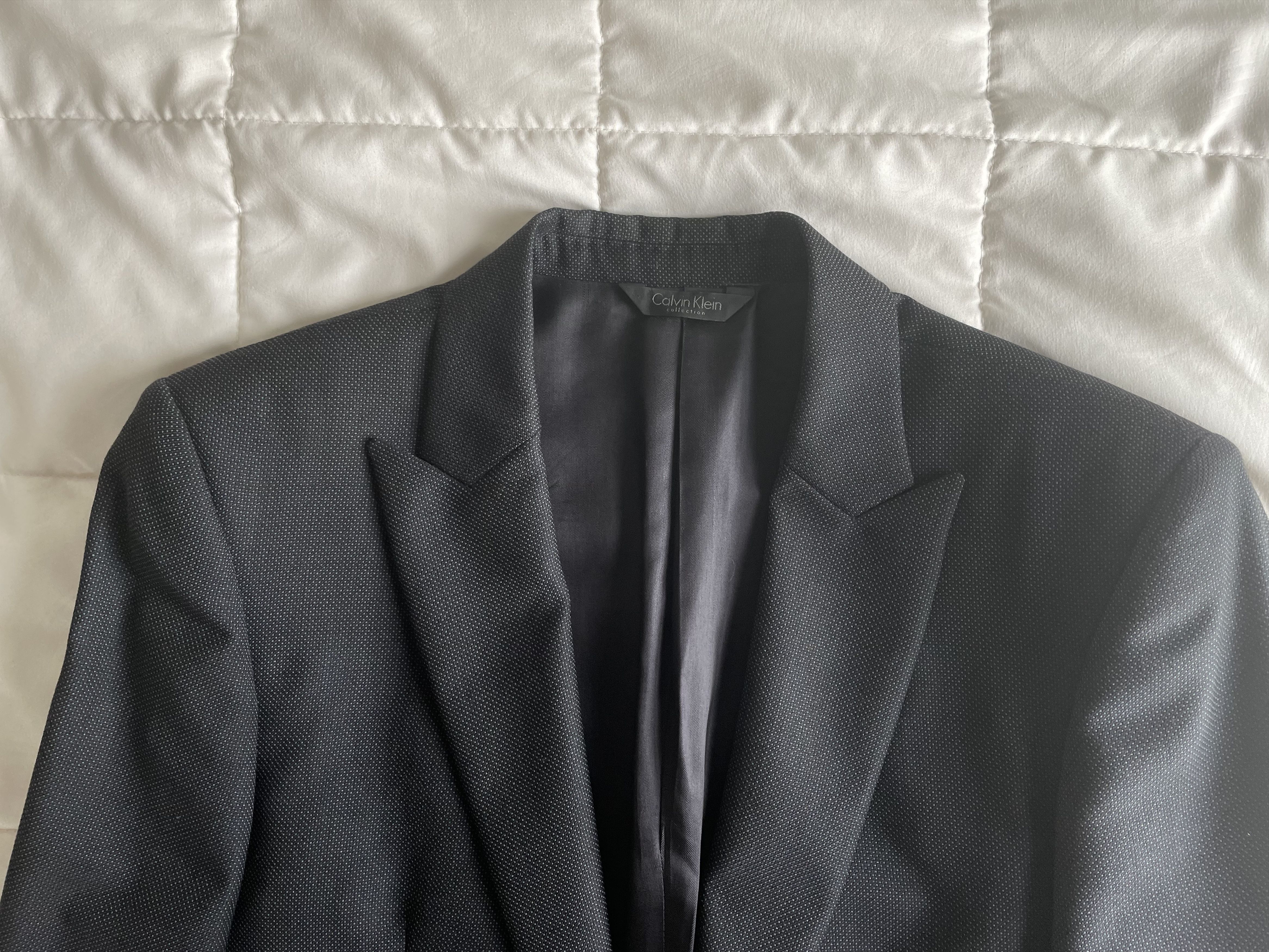 Calvin Klein × Calvin Klein 205W39NYC Zucchelli era Calvin Klein Collection micro-dot blazer Size 36R - 2 Thumbnail