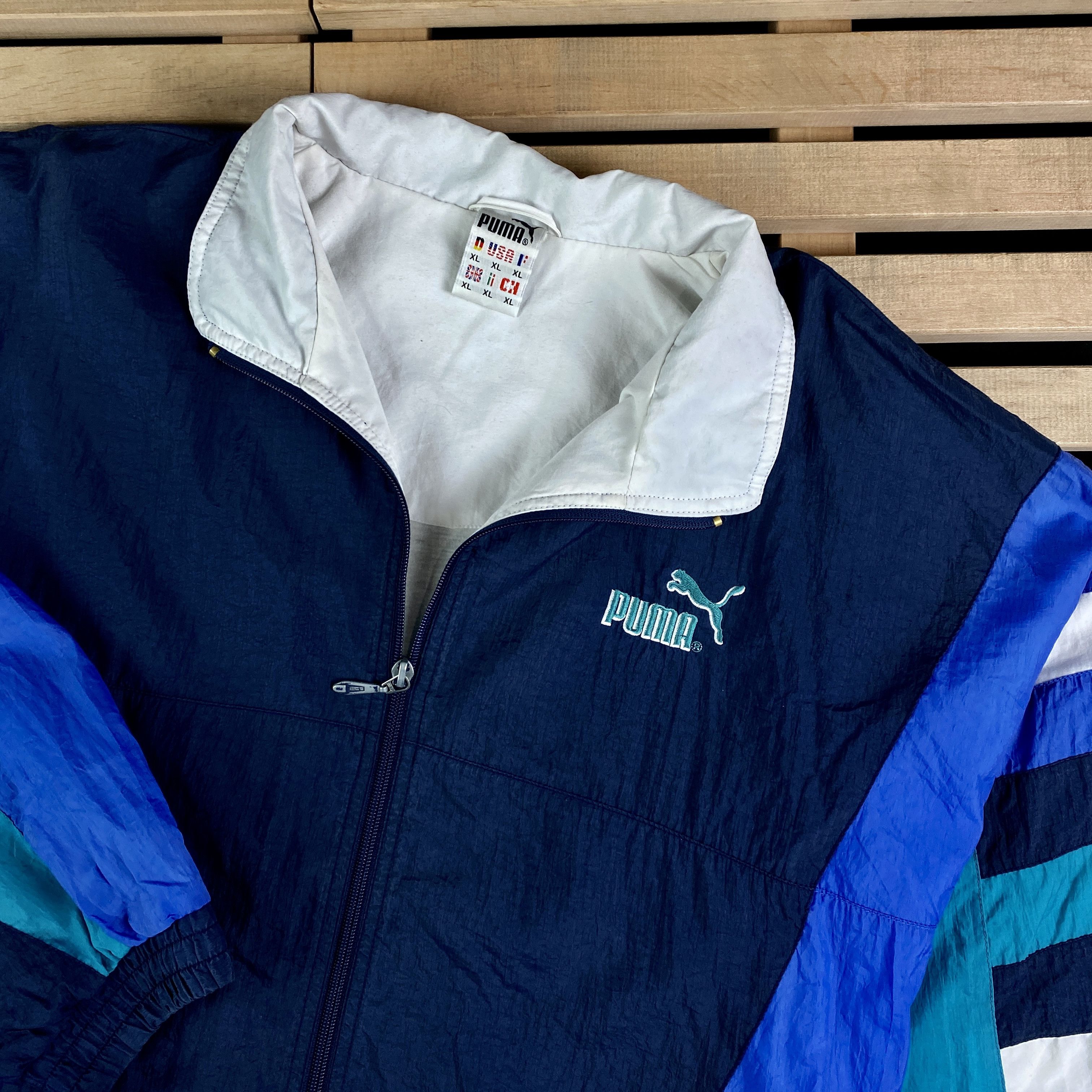 Puma × Vintage Mens Bomber Jacket Puma Vintage Size XL Size US XL / EU 56 / 4 - 2 Thumbnail