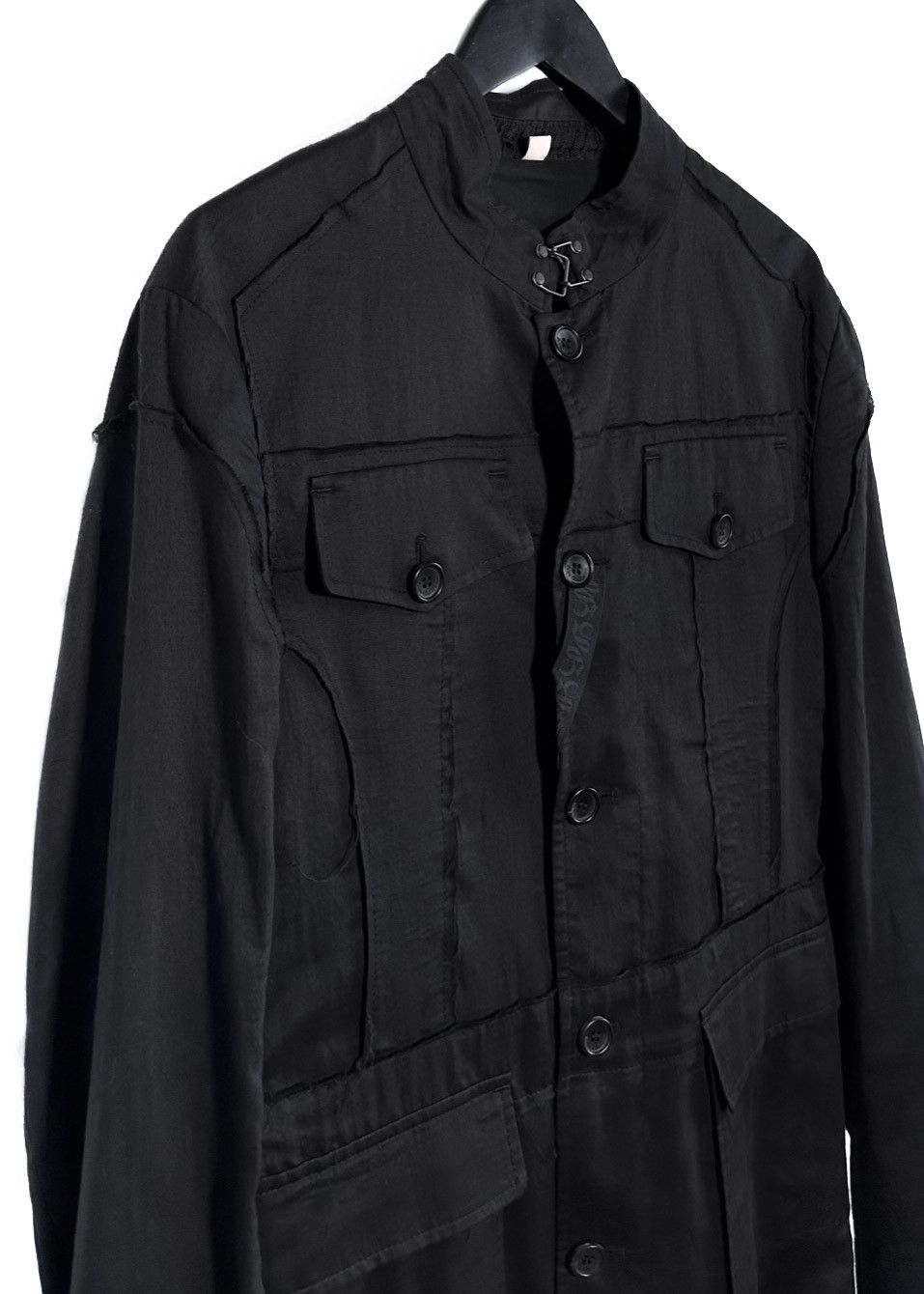 John Galliano John Galliano Black Light Cotton Military Jacket Size US S / EU 44-46 / 1 - 3 Thumbnail