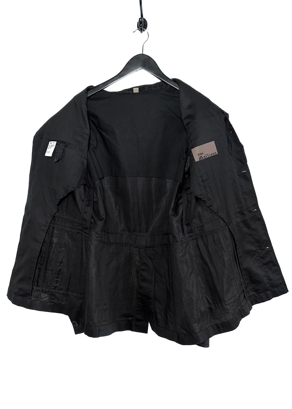 John Galliano John Galliano Black Light Cotton Military Jacket Size US S / EU 44-46 / 1 - 6 Thumbnail