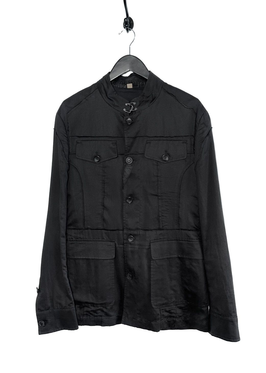 John Galliano John Galliano Black Light Cotton Military Jacket Size US S / EU 44-46 / 1 - 1 Thumbnail