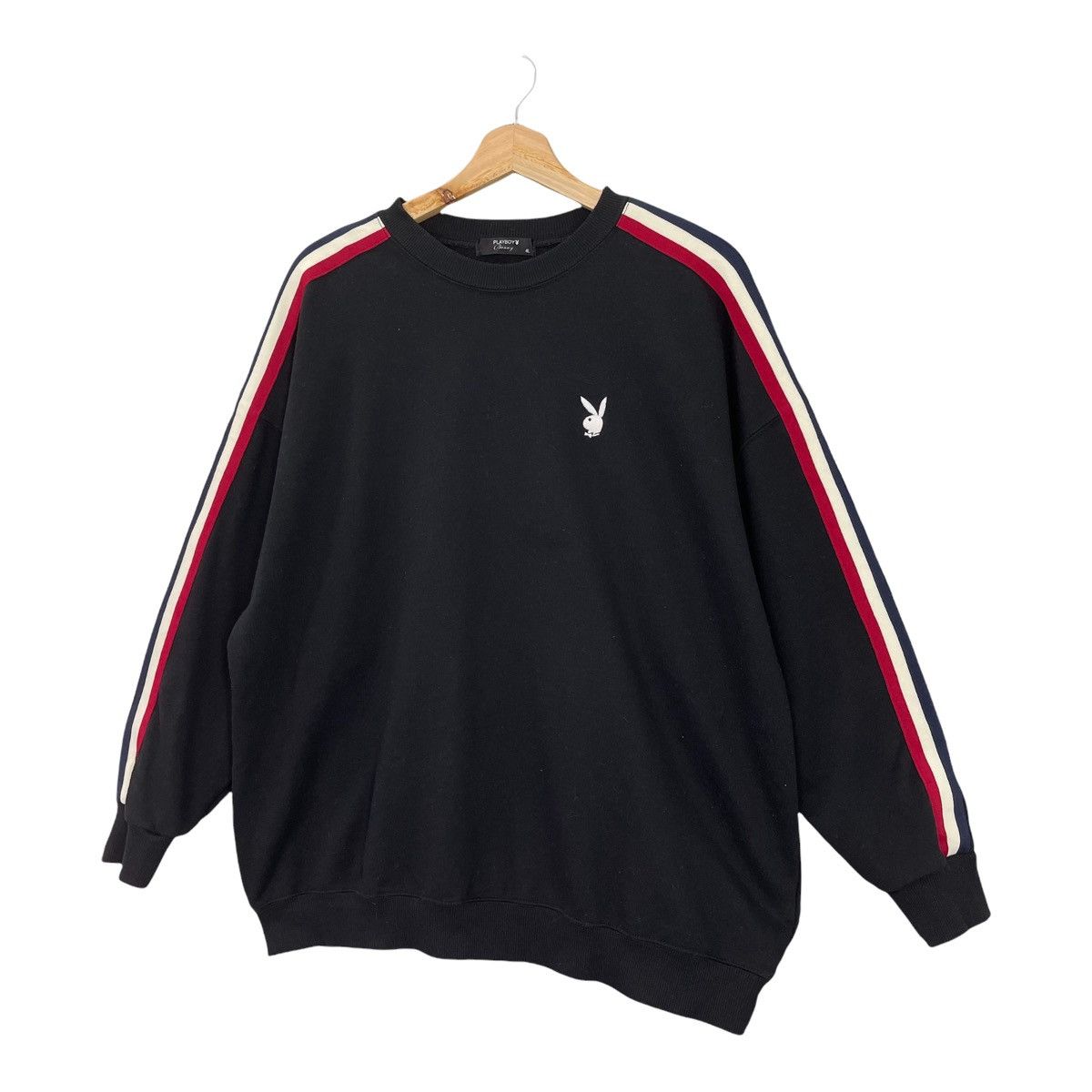 Japanese Brand × Playboy Playboys Small Logo Side Tape Crewneck Sweatshirt Sz L Size US L / EU 52-54 / 3 - 3 Thumbnail