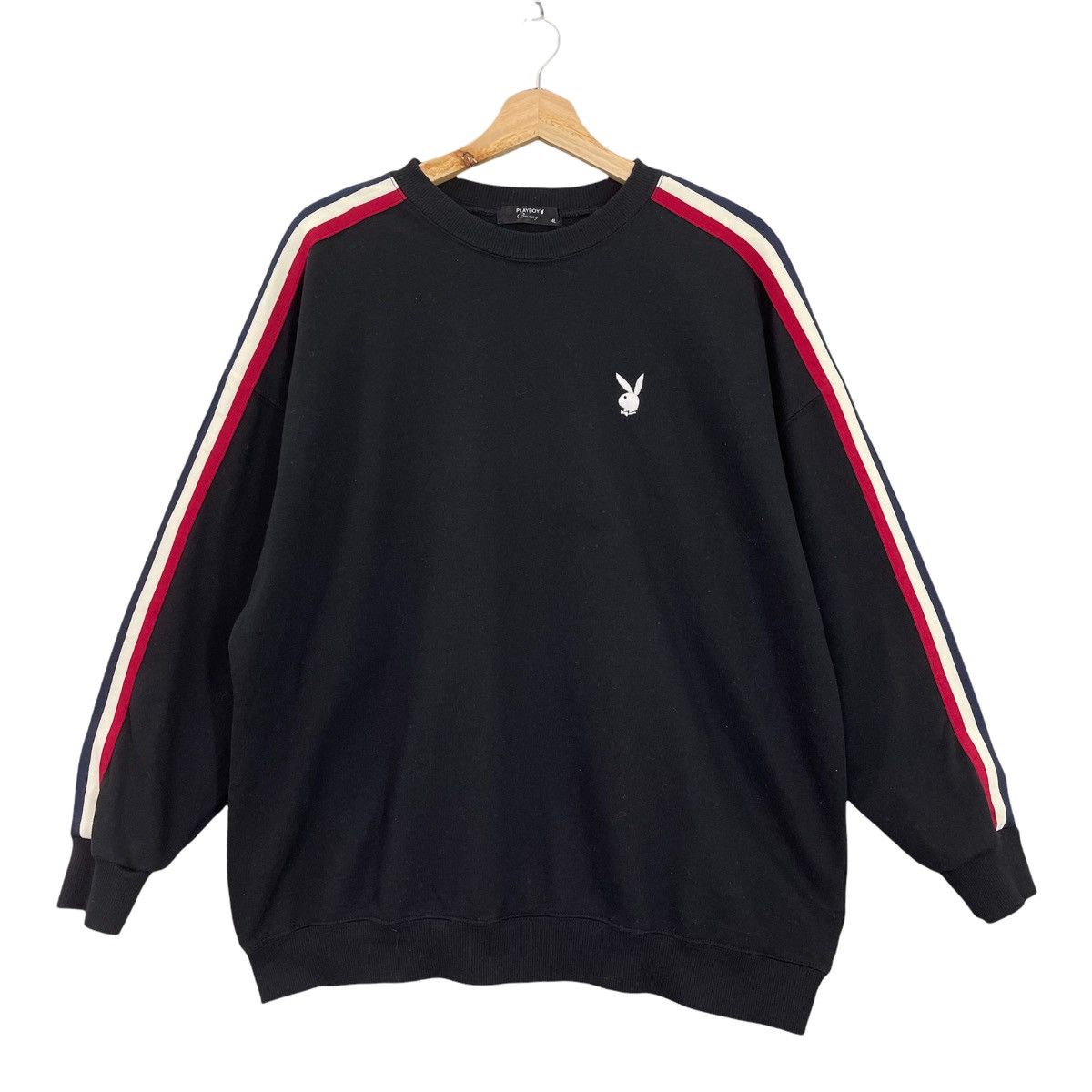 Japanese Brand × Playboy Playboys Small Logo Side Tape Crewneck Sweatshirt Sz L Size US L / EU 52-54 / 3 - 1 Thumbnail