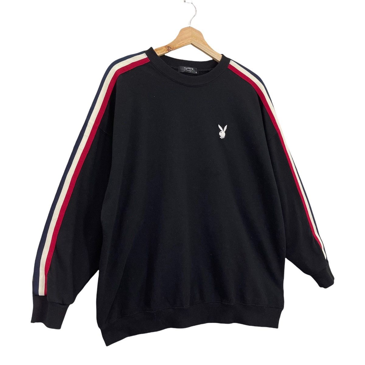 Japanese Brand × Playboy Playboys Small Logo Side Tape Crewneck Sweatshirt Sz L Size US L / EU 52-54 / 3 - 2 Thumbnail