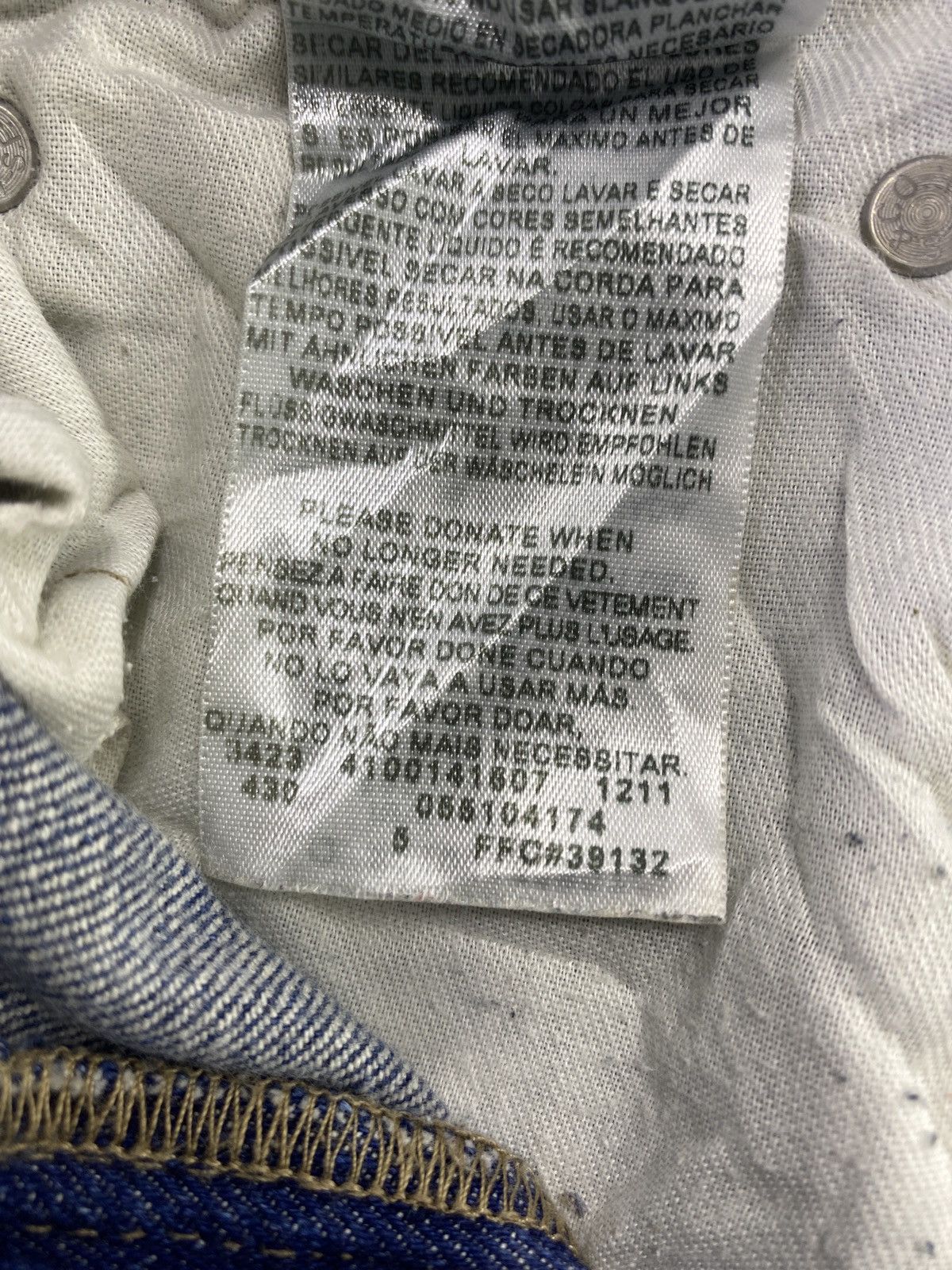 Levi's VINTAGE LEVI'S 510 BLUE WASH JEANS - J643 Size US 30 / EU 46 - 6 Thumbnail