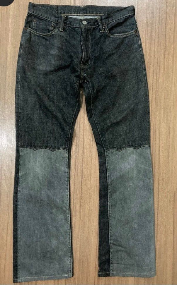 Japanese Brand Flare🔥Rare Archival Skull Jeans by ALCHEMIST FAB FOUR Jeans Size US 31 - 1 Thumbnail