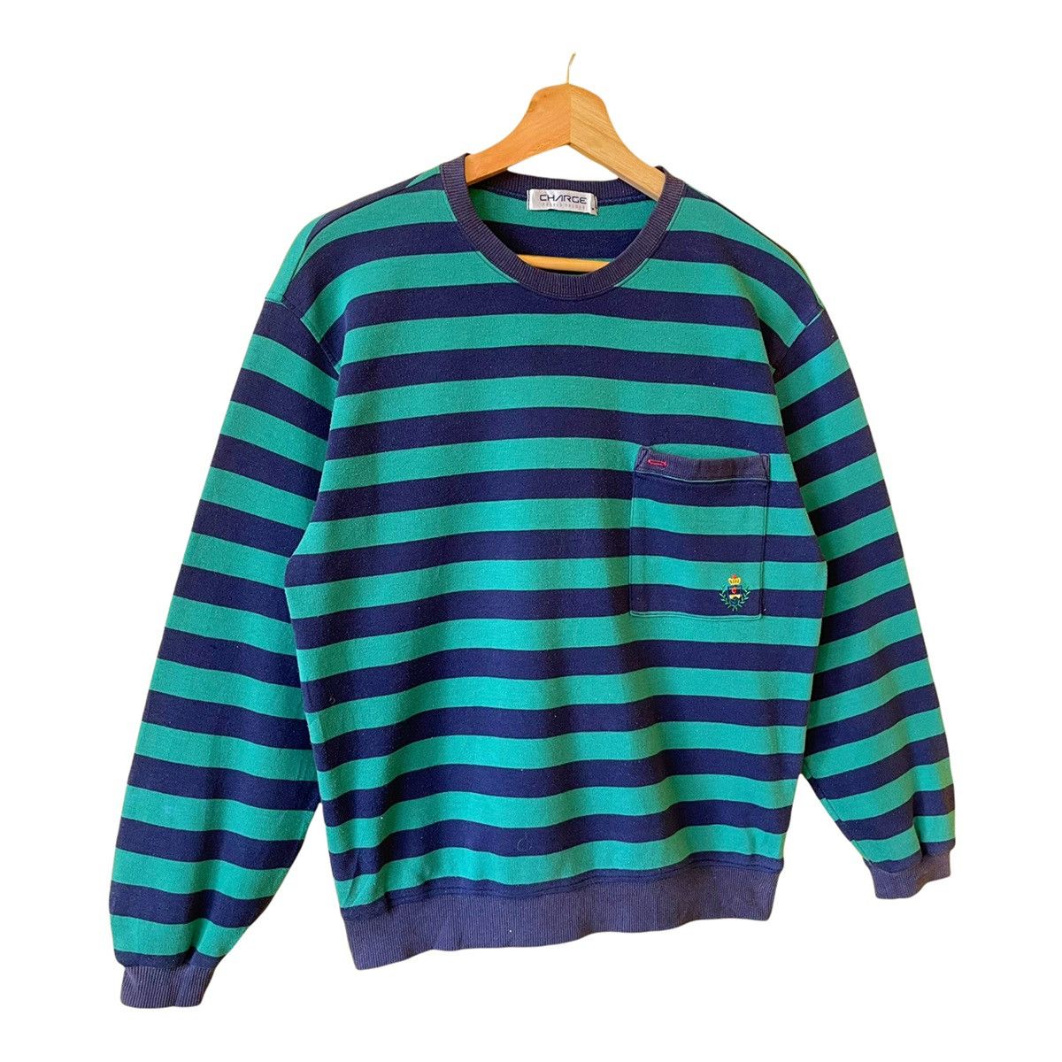 Japanese Brand Vintage Arnold Palmer Stripe Crewneck Sweatshirt Size M Size US M / EU 48-50 / 2 - 2 Thumbnail