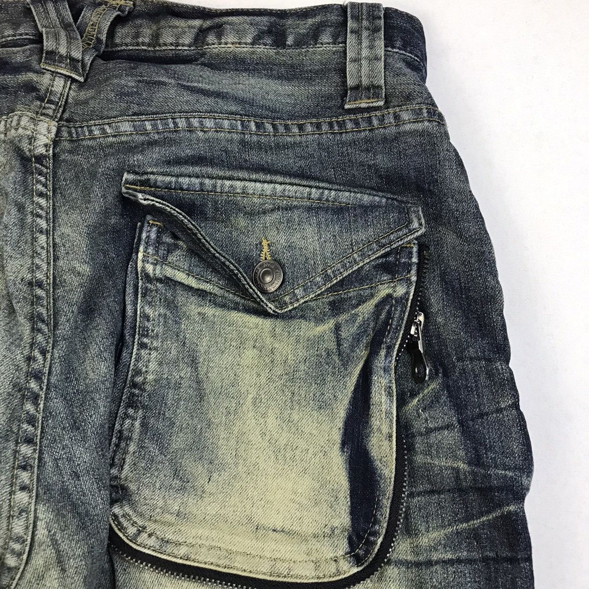 Japanese Brand × PPFM RARE🔥PPFM CUSTOM PERFORMANCE Gothic Bondage Denim Jeans Size US 32 / EU 48 - 13 Thumbnail