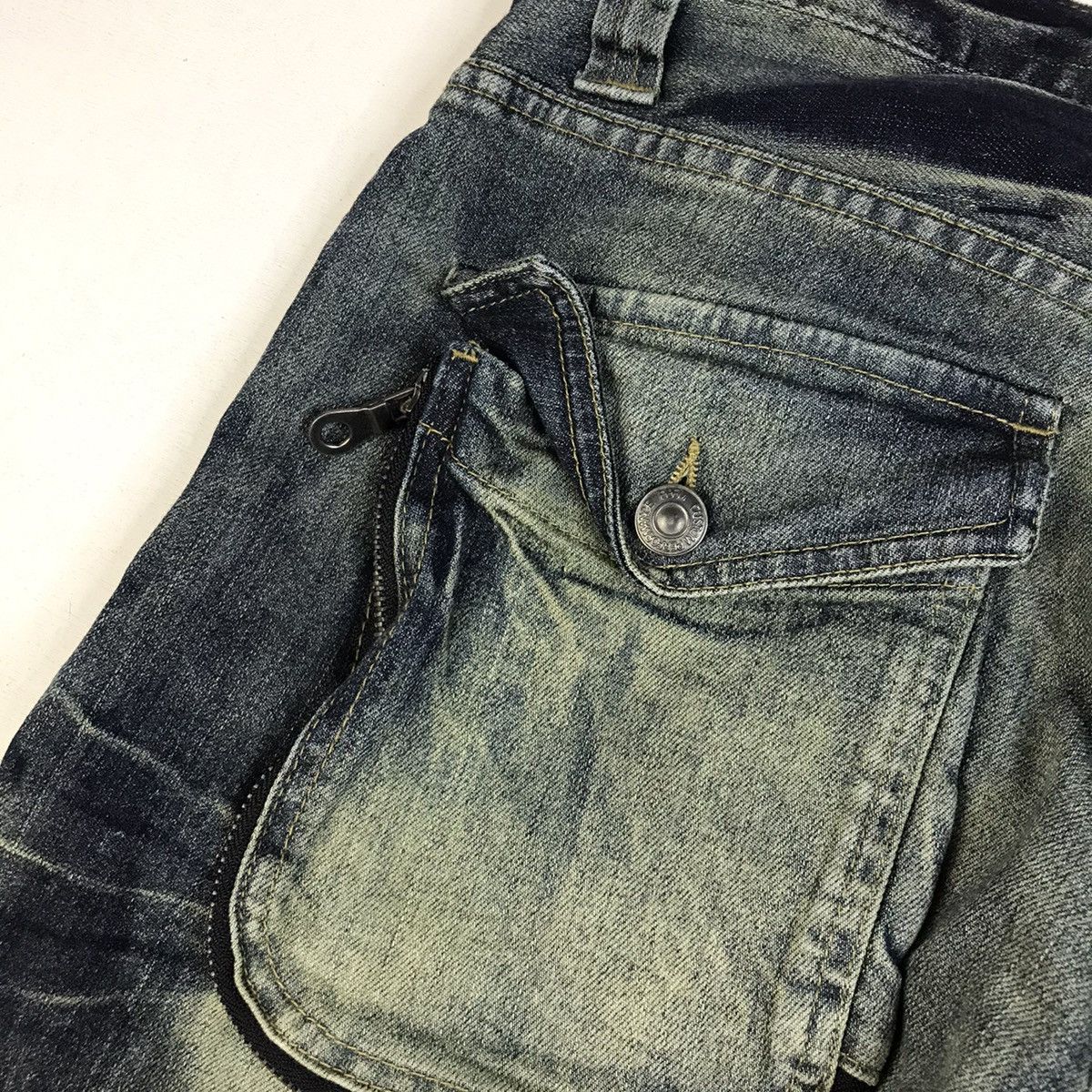 Japanese Brand × PPFM RARE🔥PPFM CUSTOM PERFORMANCE Gothic Bondage Denim Jeans Size US 32 / EU 48 - 14 Thumbnail