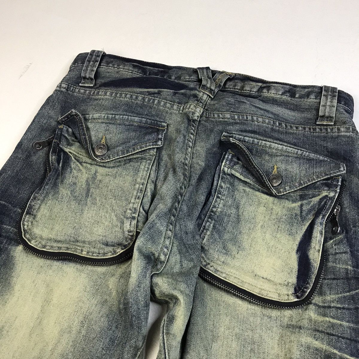 Japanese Brand × PPFM RARE🔥PPFM CUSTOM PERFORMANCE Gothic Bondage Denim Jeans Size US 32 / EU 48 - 12 Thumbnail