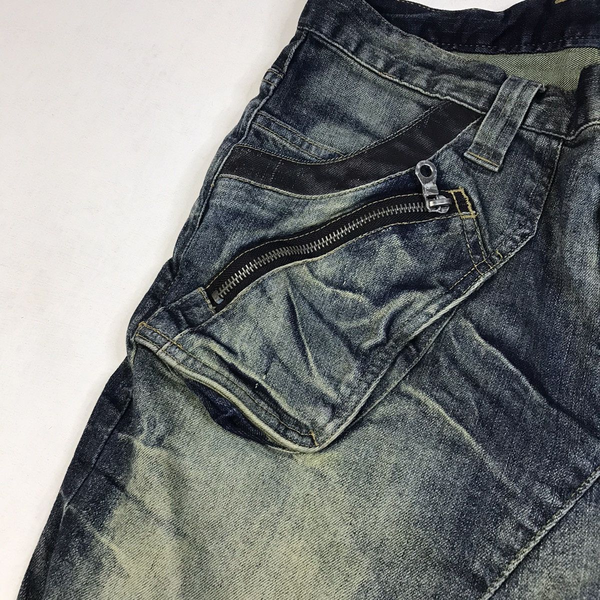 Japanese Brand × PPFM RARE🔥PPFM CUSTOM PERFORMANCE Gothic Bondage Denim Jeans Size US 32 / EU 48 - 5 Thumbnail
