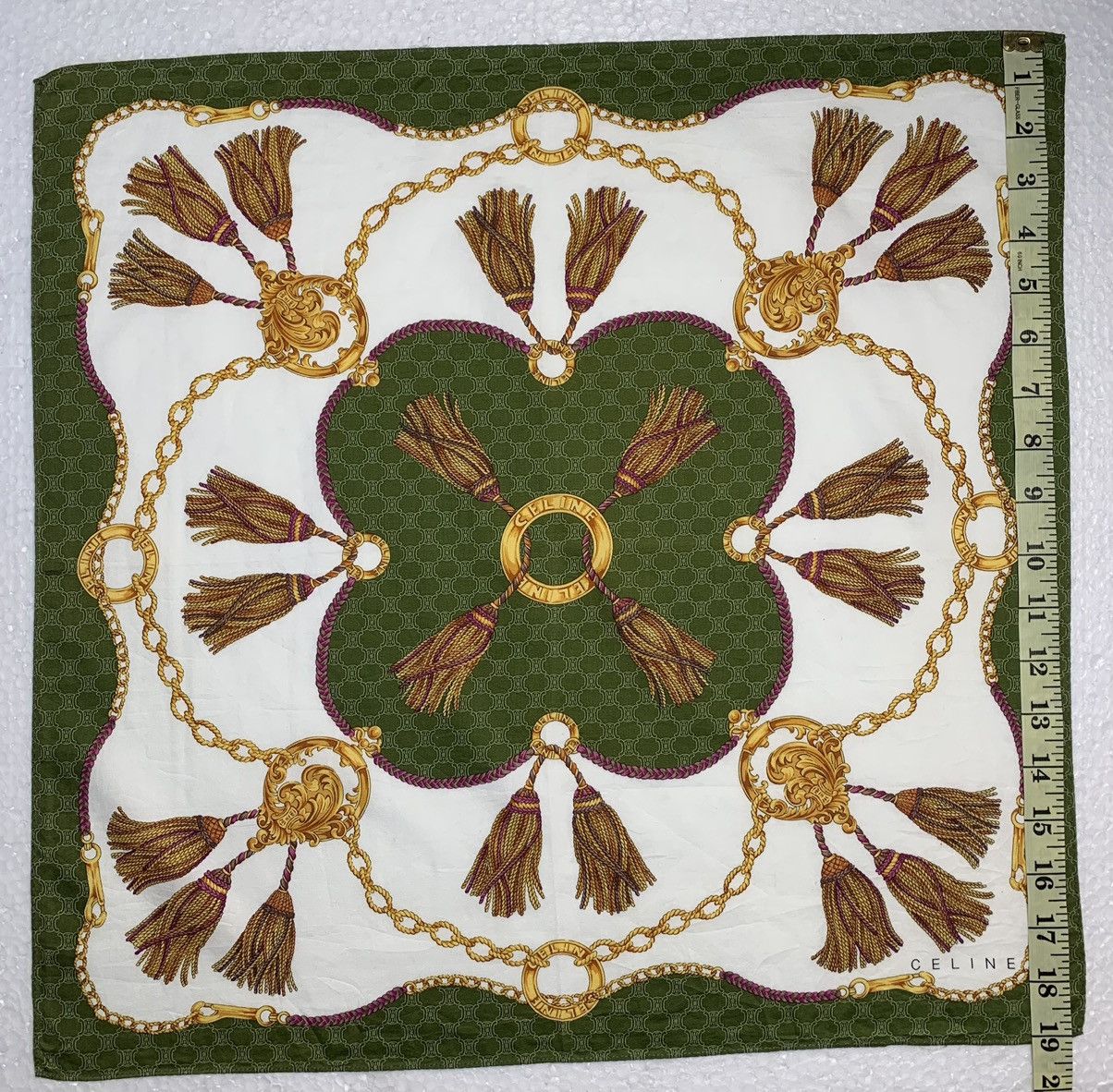 Celine Celine Handkerchief Neckerchief Pocketsquares Size ONE SIZE - 7 Thumbnail
