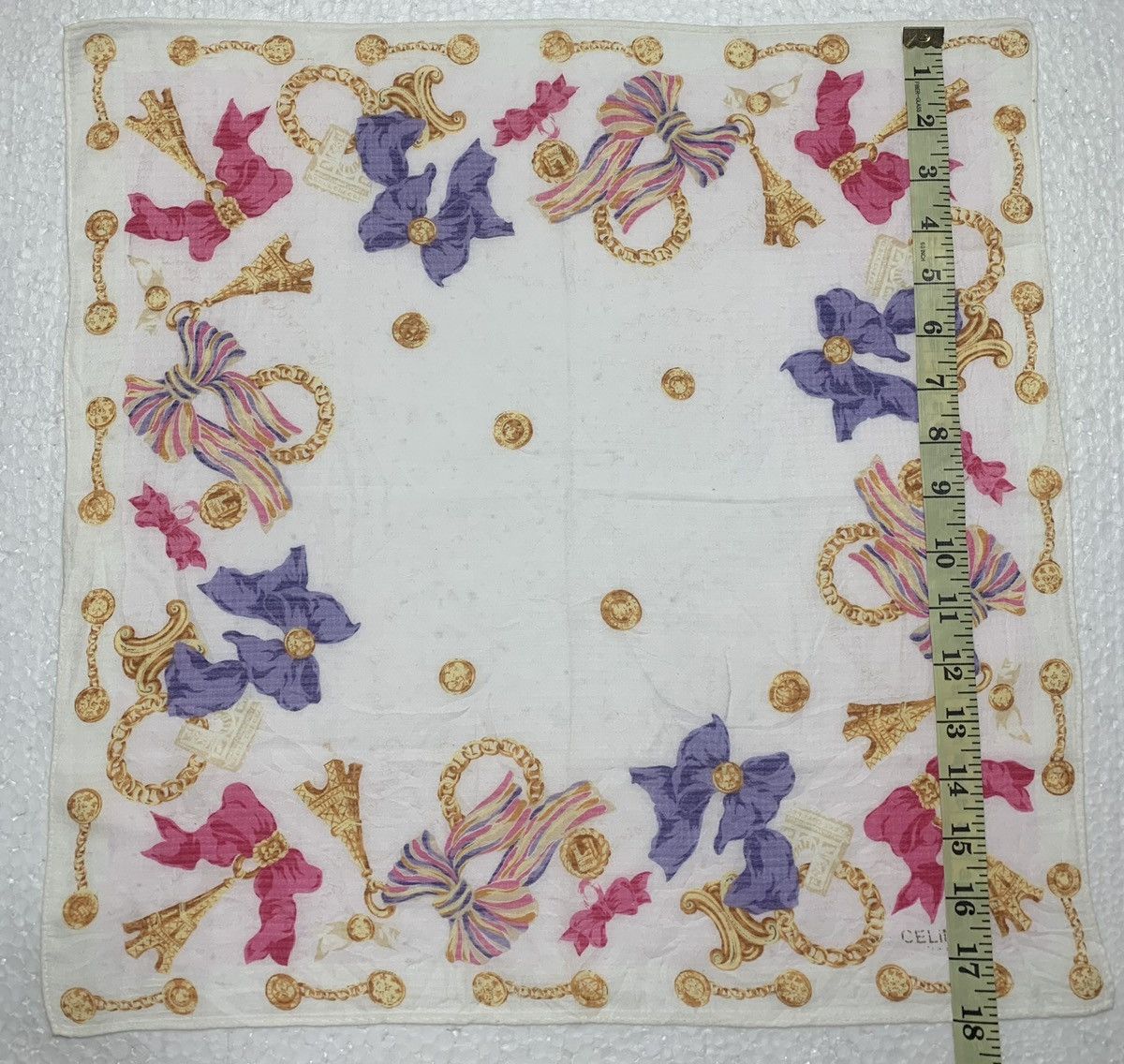 Celine Celine Handkerchief Neckerchief Pocketsquares Size ONE SIZE - 7 Thumbnail