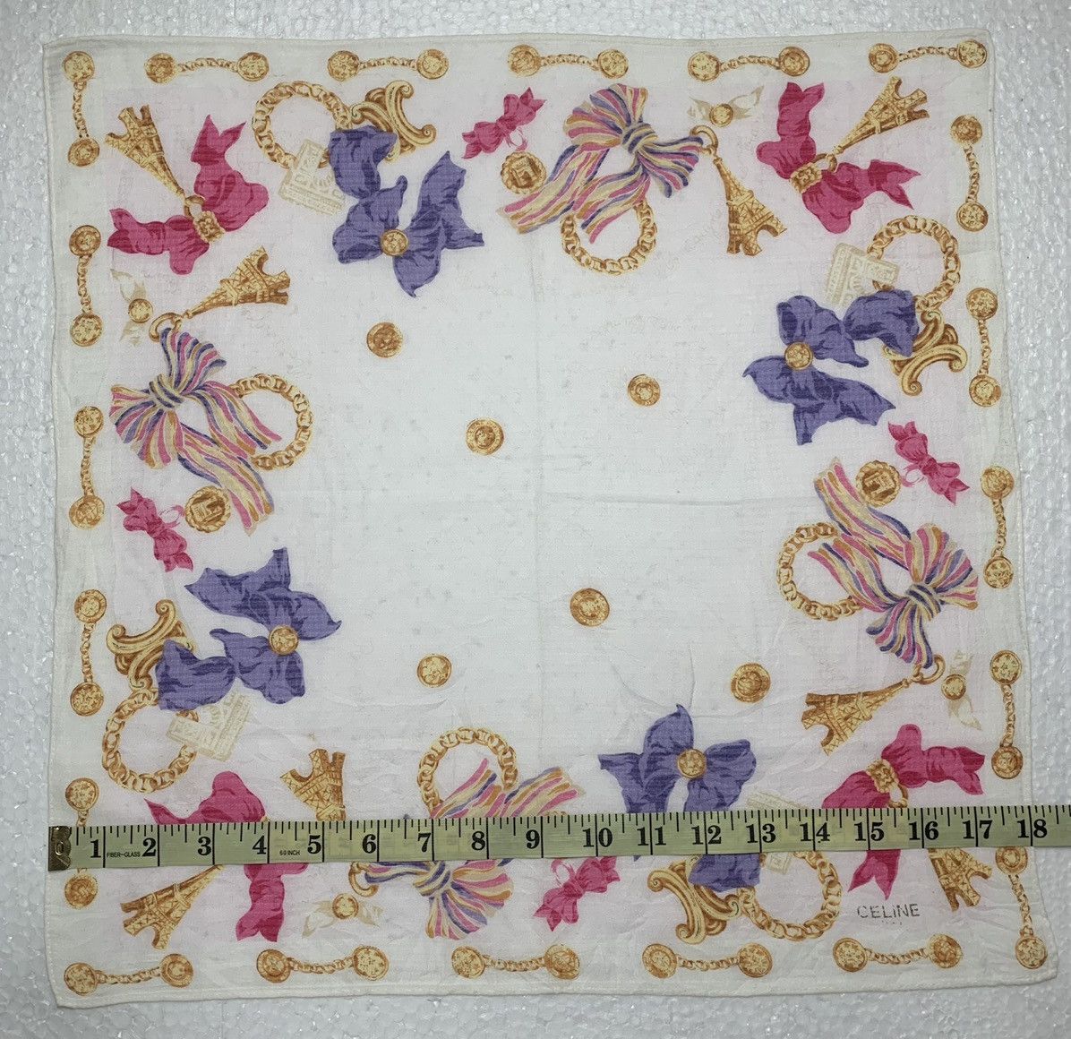Celine Celine Handkerchief Neckerchief Pocketsquares Size ONE SIZE - 6 Thumbnail