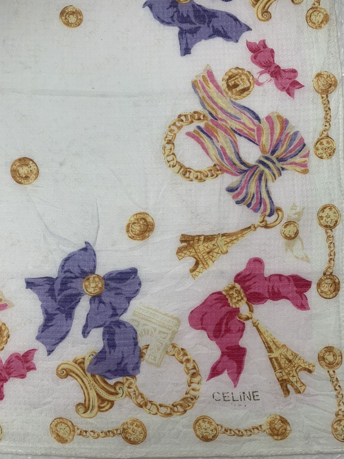 Celine Celine Handkerchief Neckerchief Pocketsquares Size ONE SIZE - 2 Thumbnail
