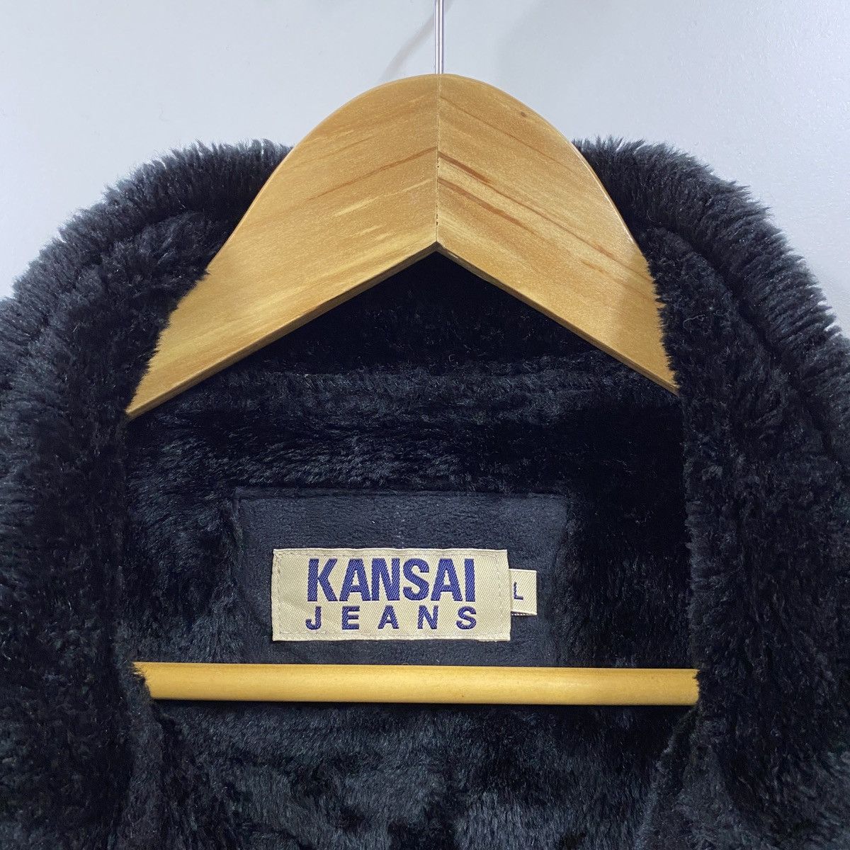 Kansai Yamamoto Kansai Yamamoto Kansai Jeans Velvet Fur Sherpa Lined Coat Size US L / EU 52-54 / 3 - 5 Thumbnail
