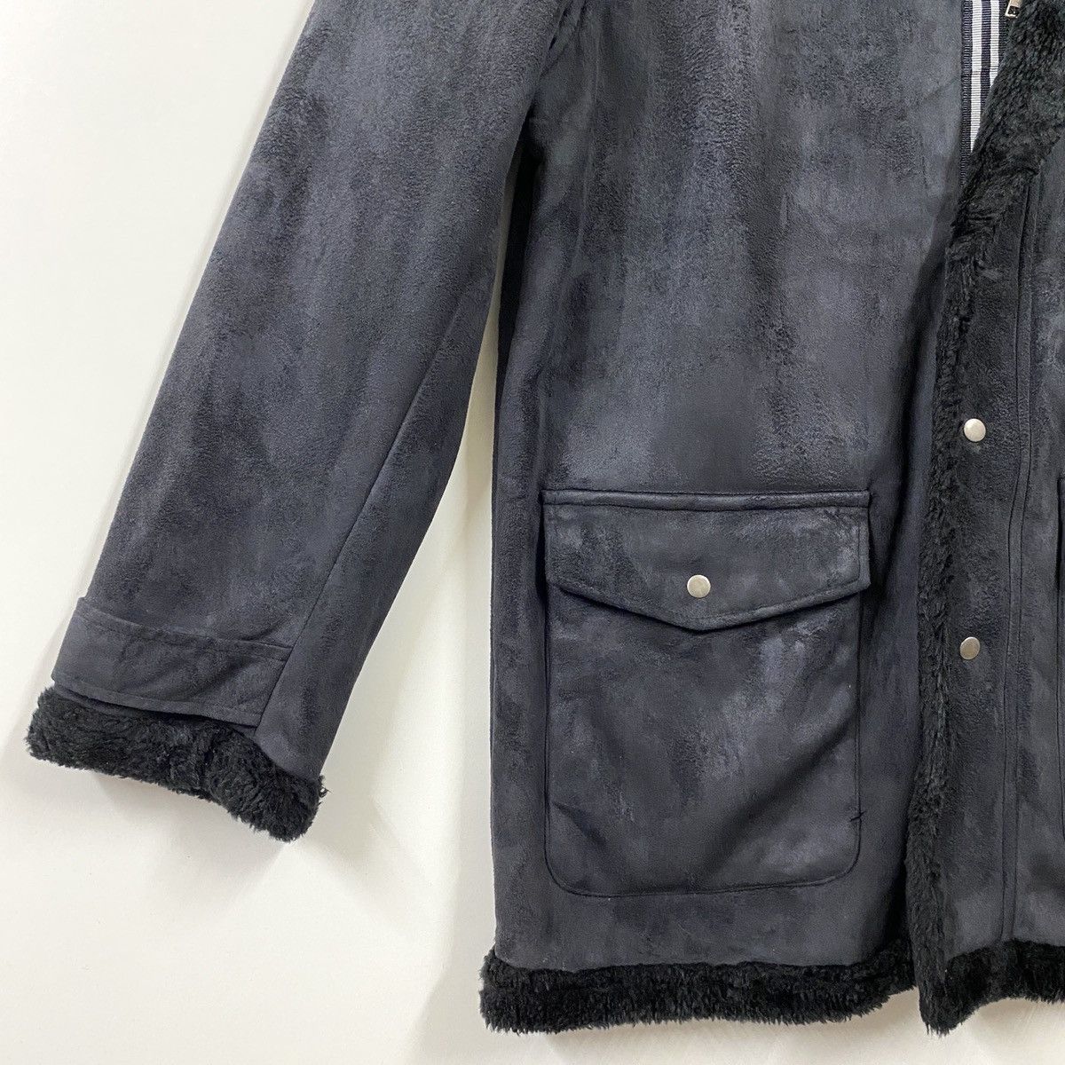 Kansai Yamamoto Kansai Yamamoto Kansai Jeans Velvet Fur Sherpa Lined Coat Size US L / EU 52-54 / 3 - 6 Thumbnail