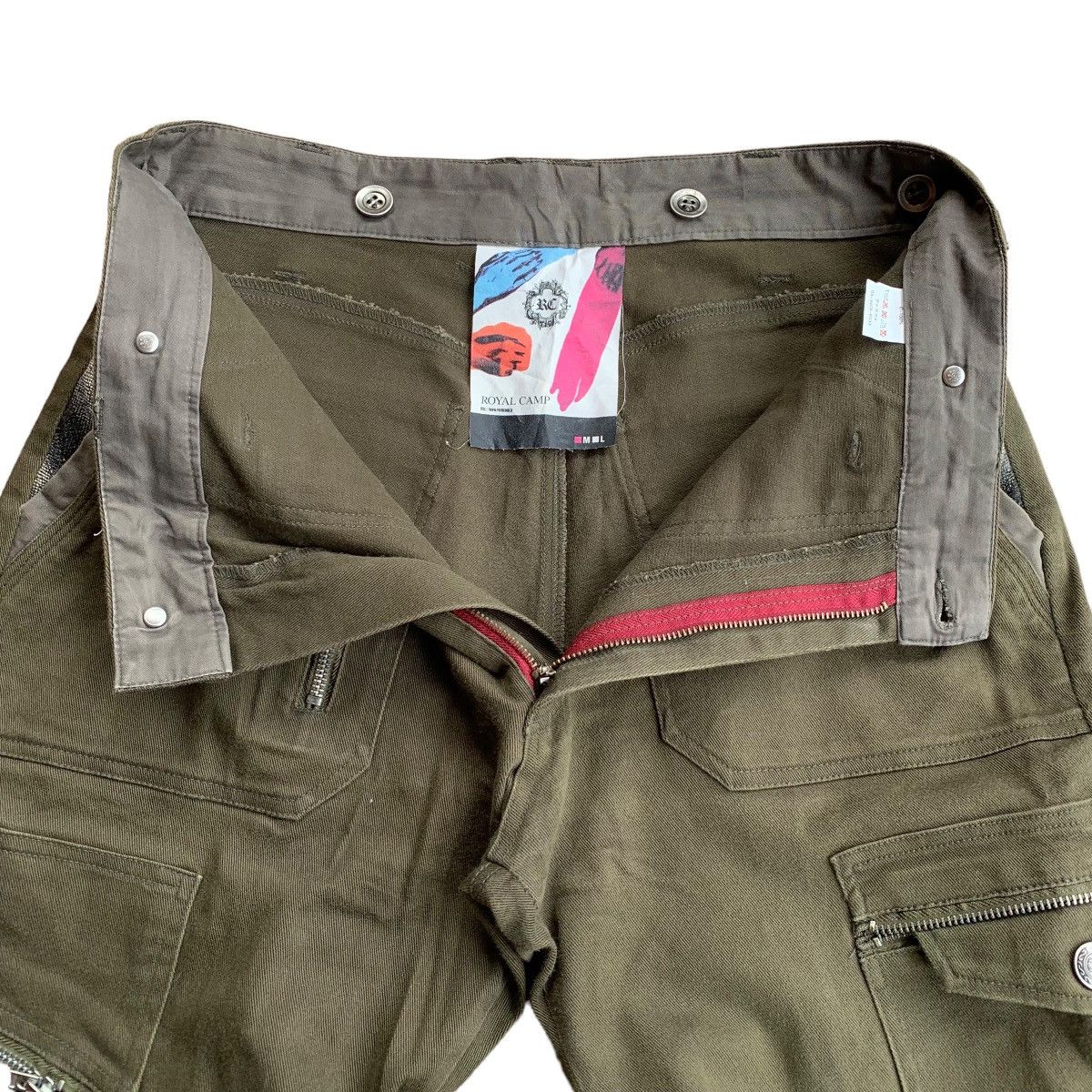 Hysteric Glamour × Japanese Brand Y2k royal camp utility multi zipper cargo pants Size US 32 / EU 48 - 10 Thumbnail