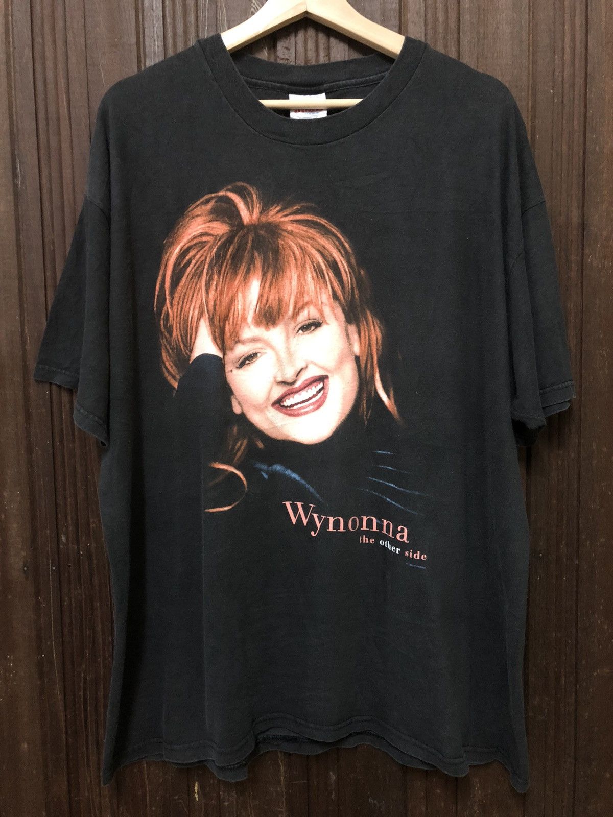 image of Band Tees x Tour Tee Vintage Wynonna Judd ‘The Other Side’ 1998 Big Print T Shirt in Black (Size XL