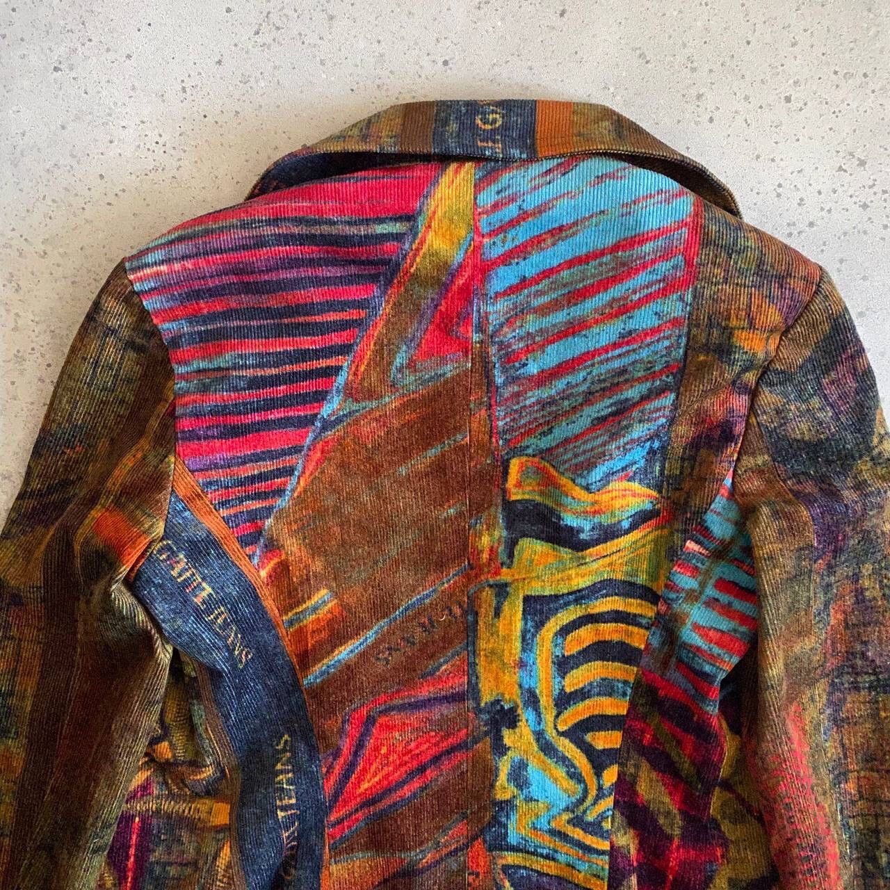 20471120 Legatte Jeans Vintage Corduroy Blazer (JPG Gaultier Style) Size S / US 4 / IT 40 - 5 Thumbnail