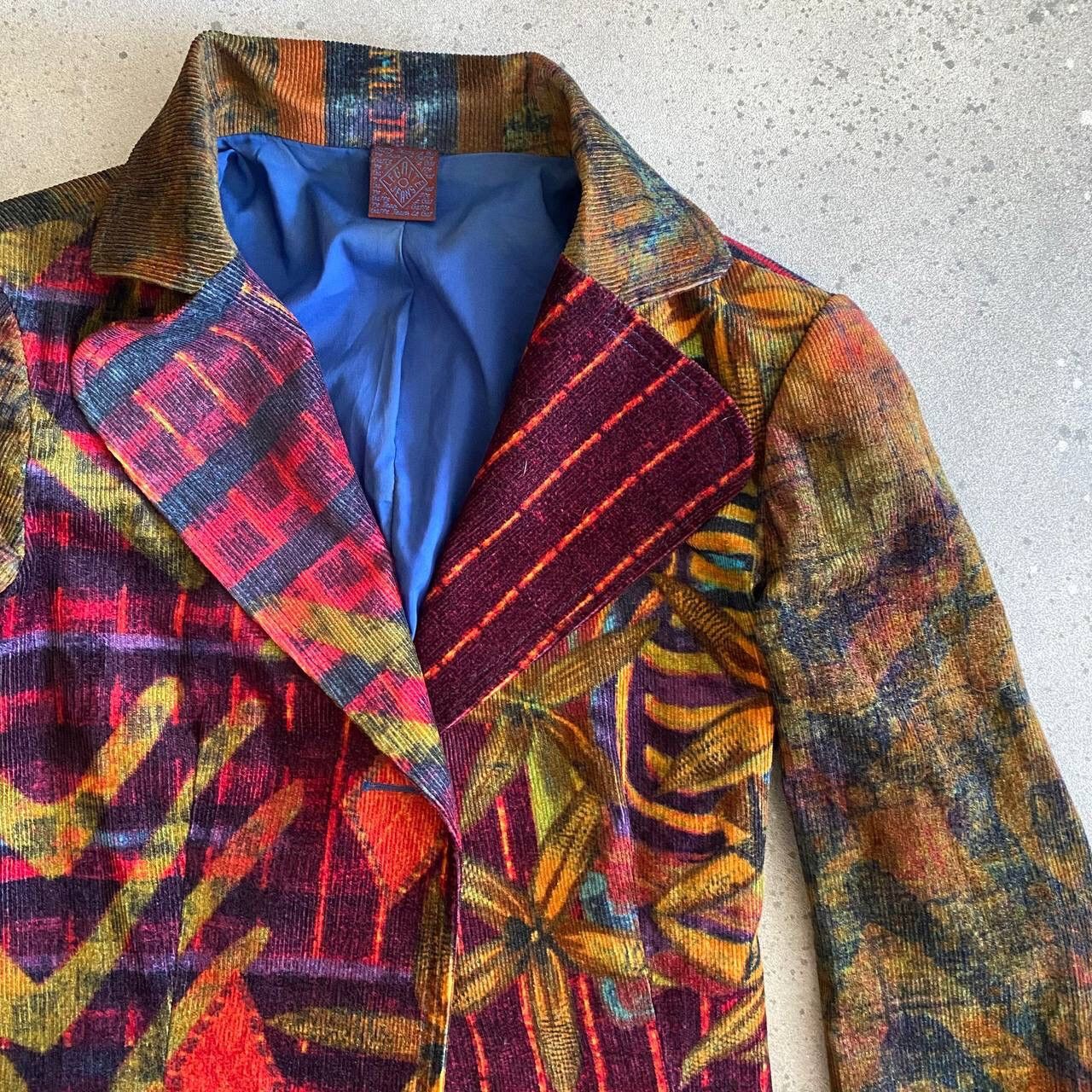 20471120 Legatte Jeans Vintage Corduroy Blazer (JPG Gaultier Style) Size S / US 4 / IT 40 - 4 Thumbnail