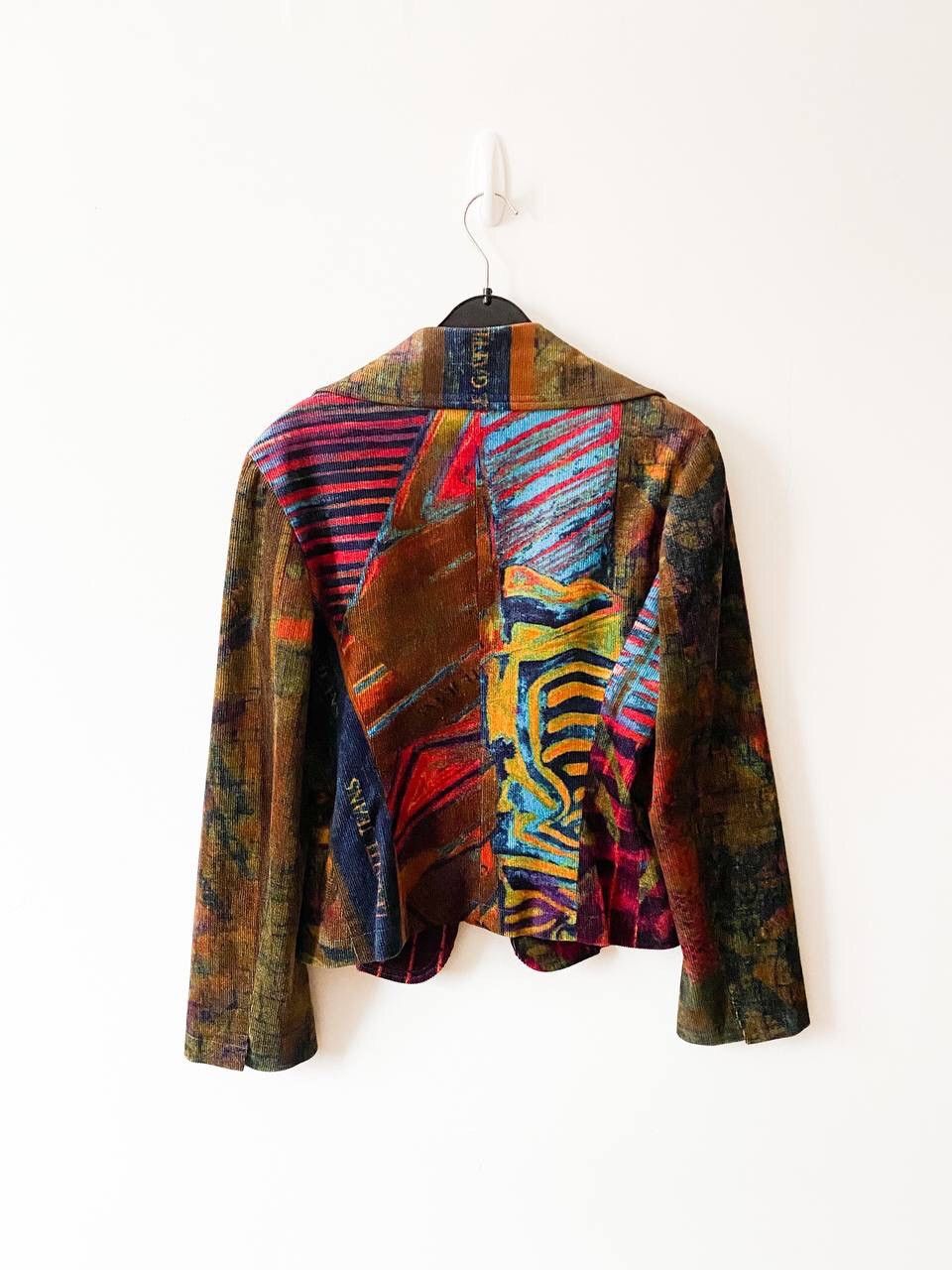 20471120 Legatte Jeans Vintage Corduroy Blazer (JPG Gaultier Style) Size S / US 4 / IT 40 - 10 Thumbnail