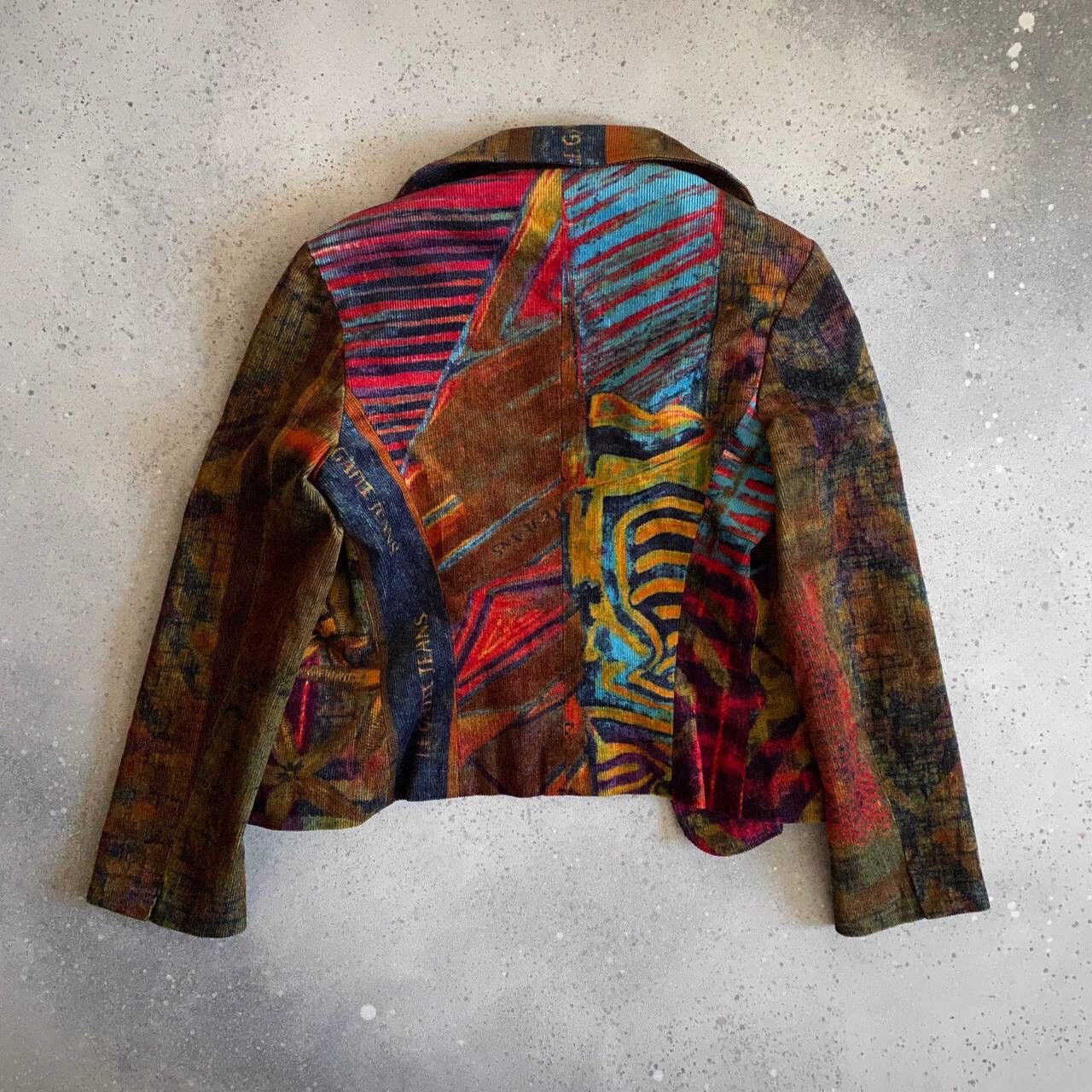 20471120 Legatte Jeans Vintage Corduroy Blazer (JPG Gaultier Style) Size S / US 4 / IT 40 - 2 Thumbnail
