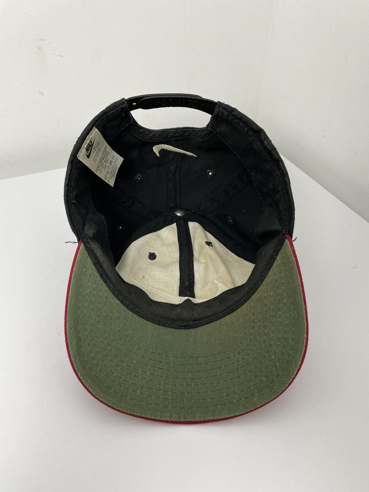Nike × Vintage Nike vintage very rare cap hats big swoosh 90s Size ONE SIZE - 7 Thumbnail