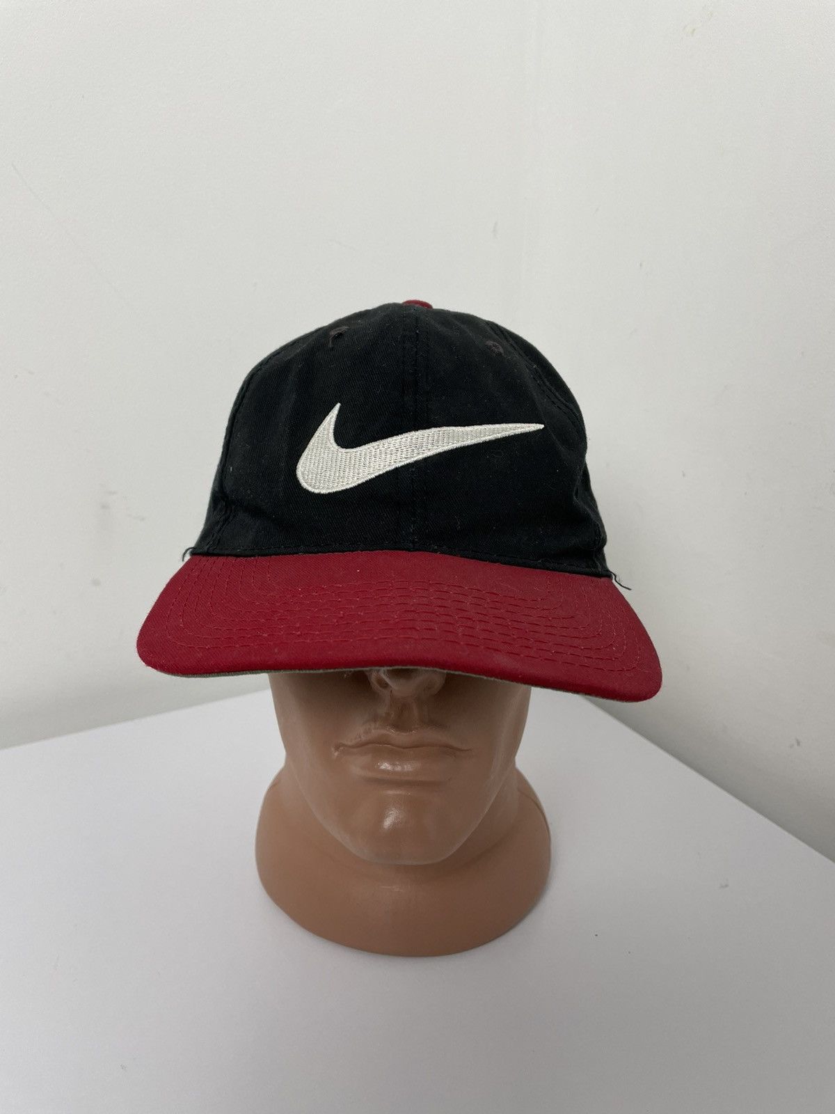 Nike × Vintage Nike vintage very rare cap hats big swoosh 90s Size ONE SIZE - 1 Thumbnail