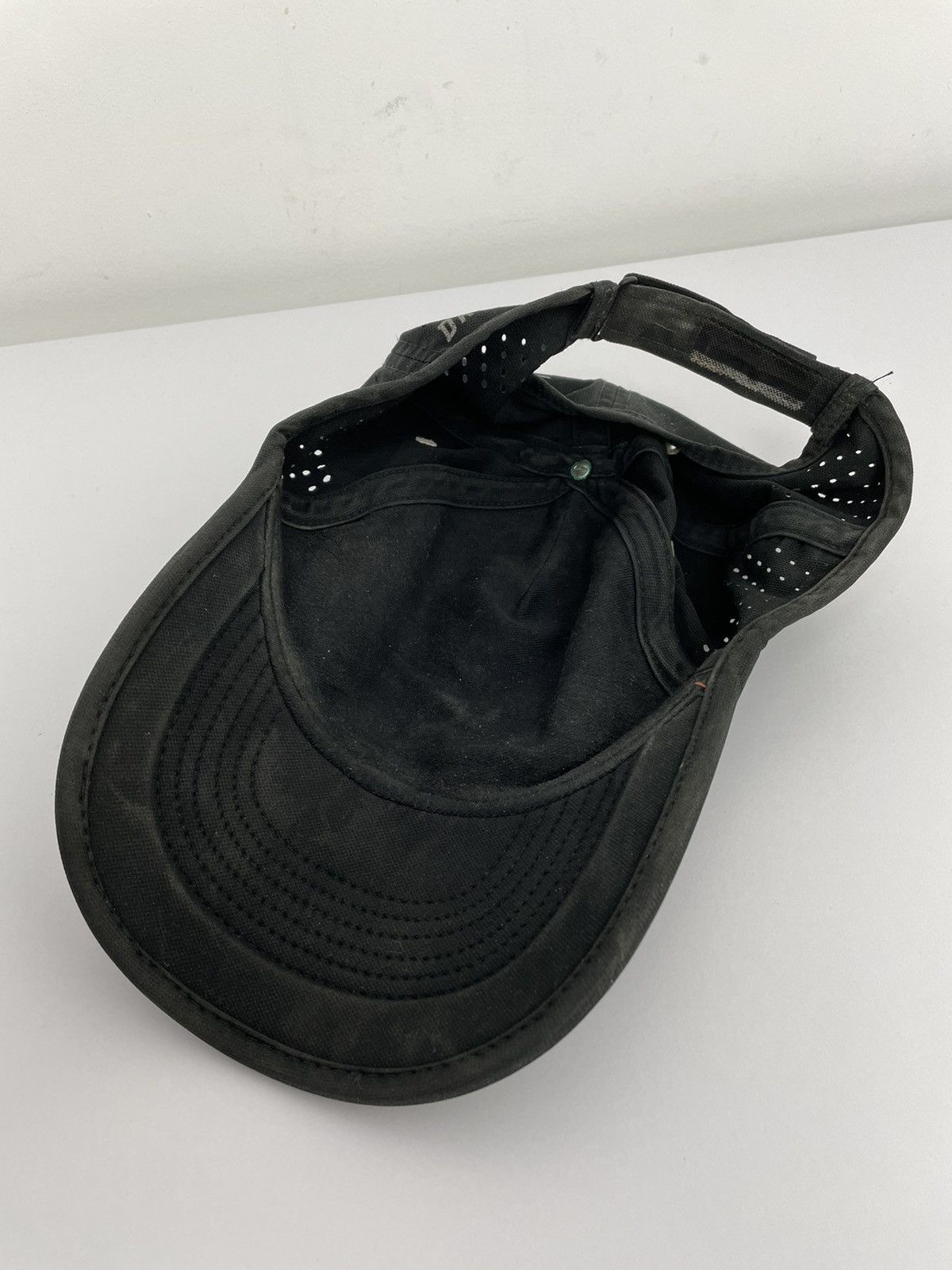 Nike × Vintage Nike vintage black cap swoosh center fro-fit Size ONE SIZE - 5 Thumbnail