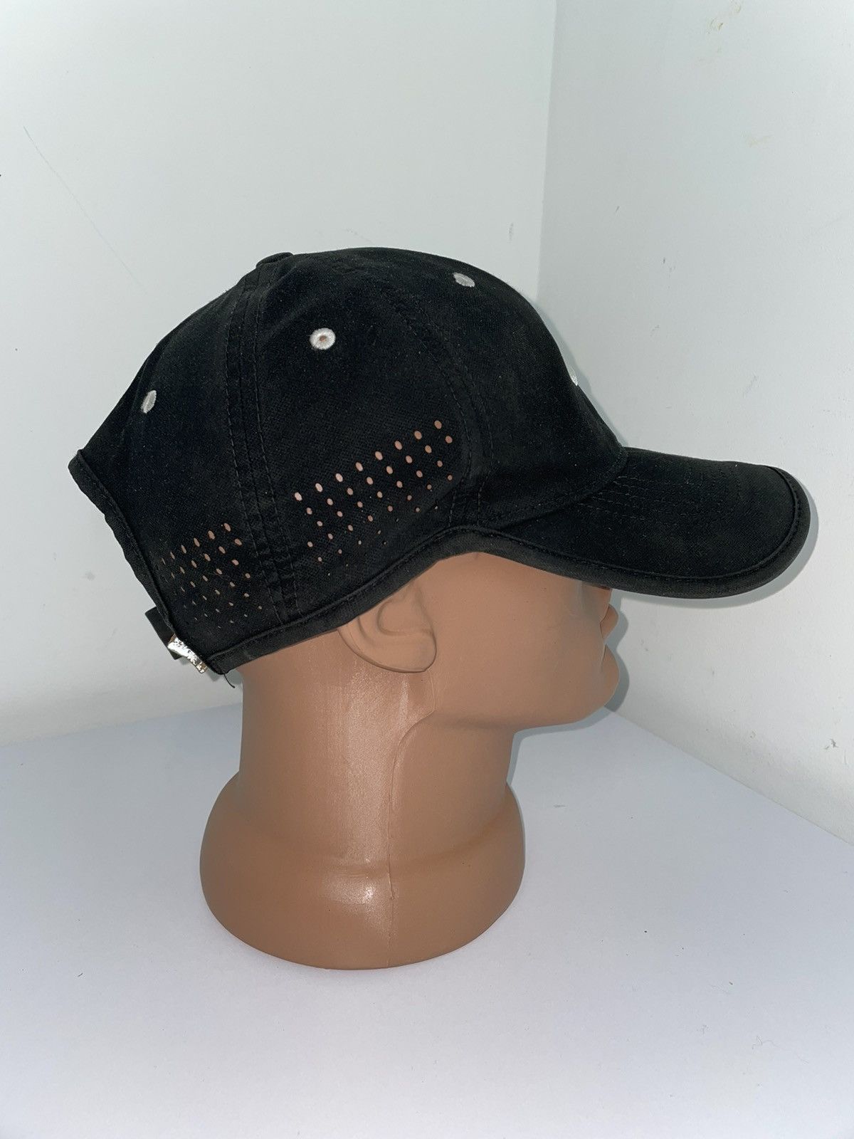 Nike × Vintage Nike vintage black cap swoosh center fro-fit Size ONE SIZE - 4 Thumbnail