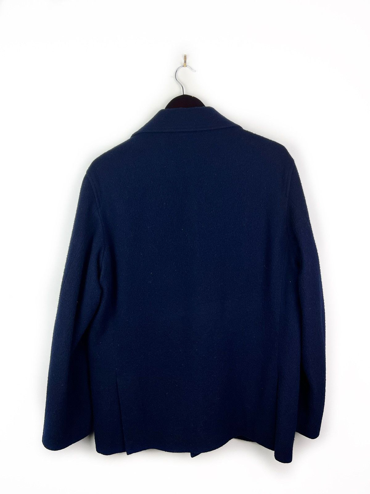 General Research 1997 Left-Handed Wool Coat Navy Large | Grailed