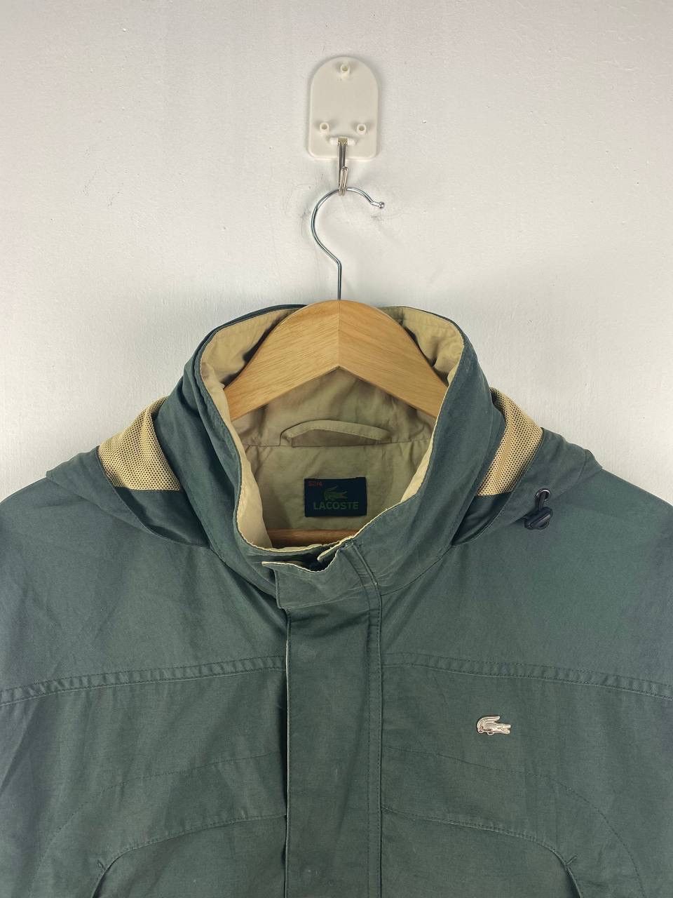 Lacoste × Vintage Vintage lacoste windbreaker hoodie jacket Size US L / EU 52-54 / 3 - 5 Thumbnail